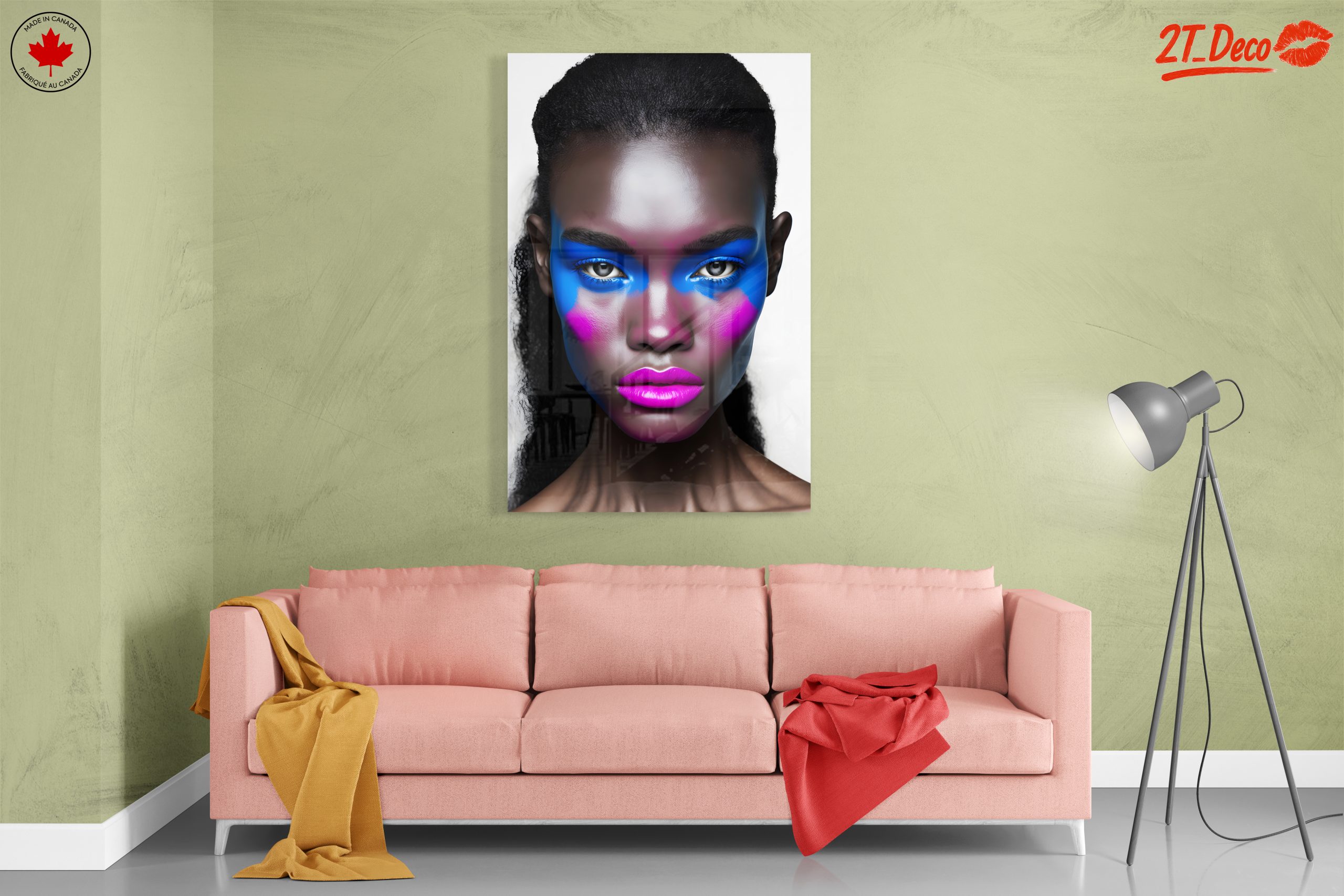 Vibrant Contemporary Portrait with Bold Colors 4 - Image 7
