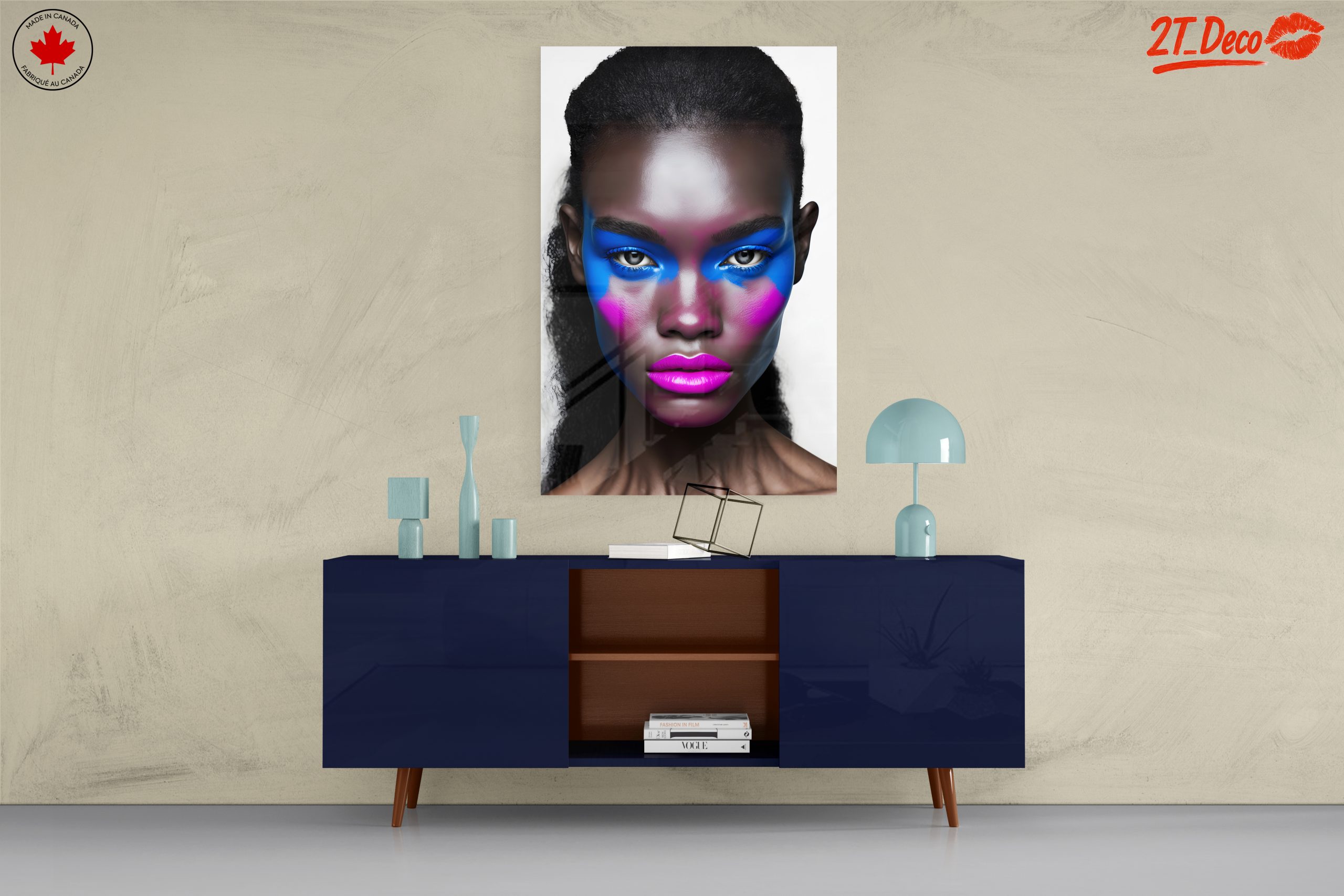 Vibrant Contemporary Portrait with Bold Colors 4 - Image 8
