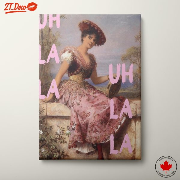 Contemporary Portrait of a Woman with Playful Text