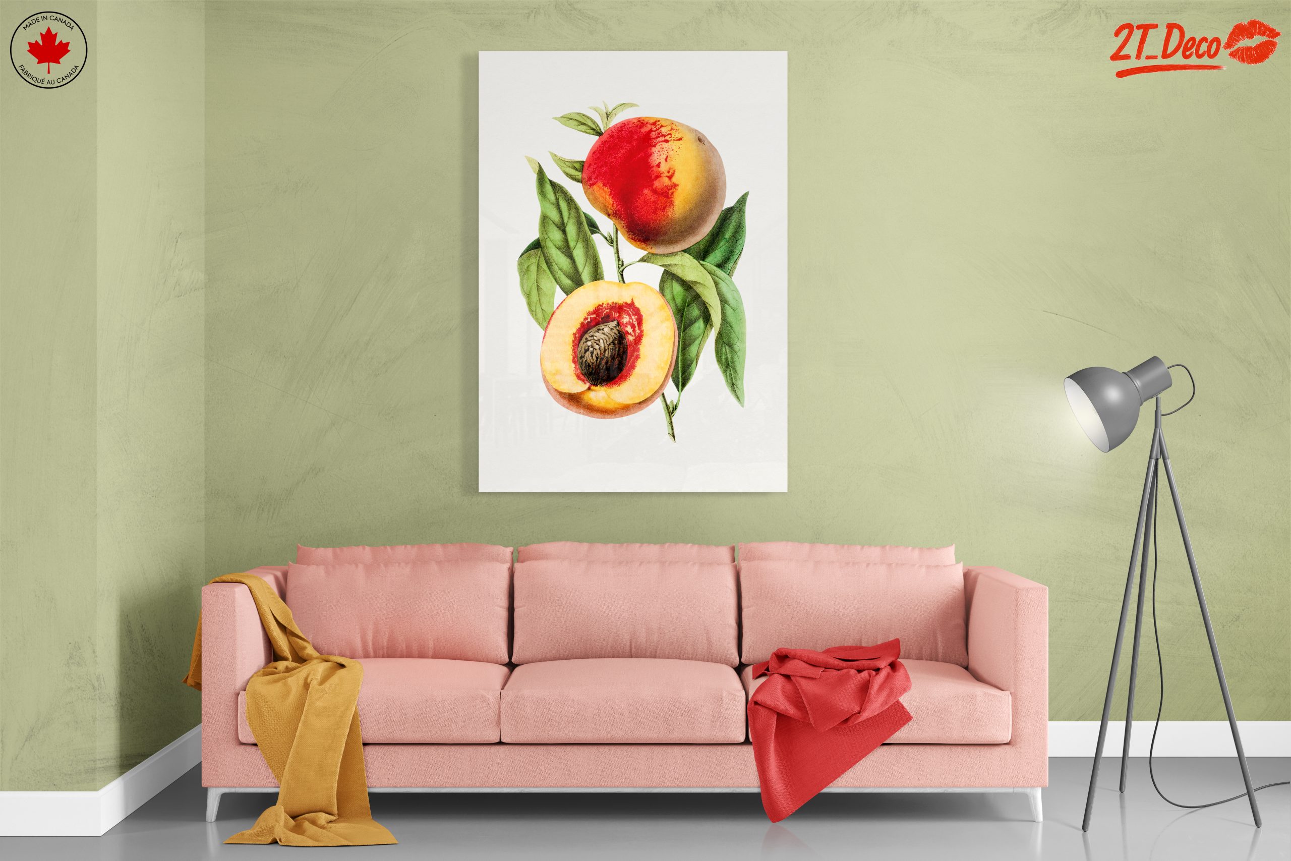 Realistic Botanical Illustration of Peaches - Image 7