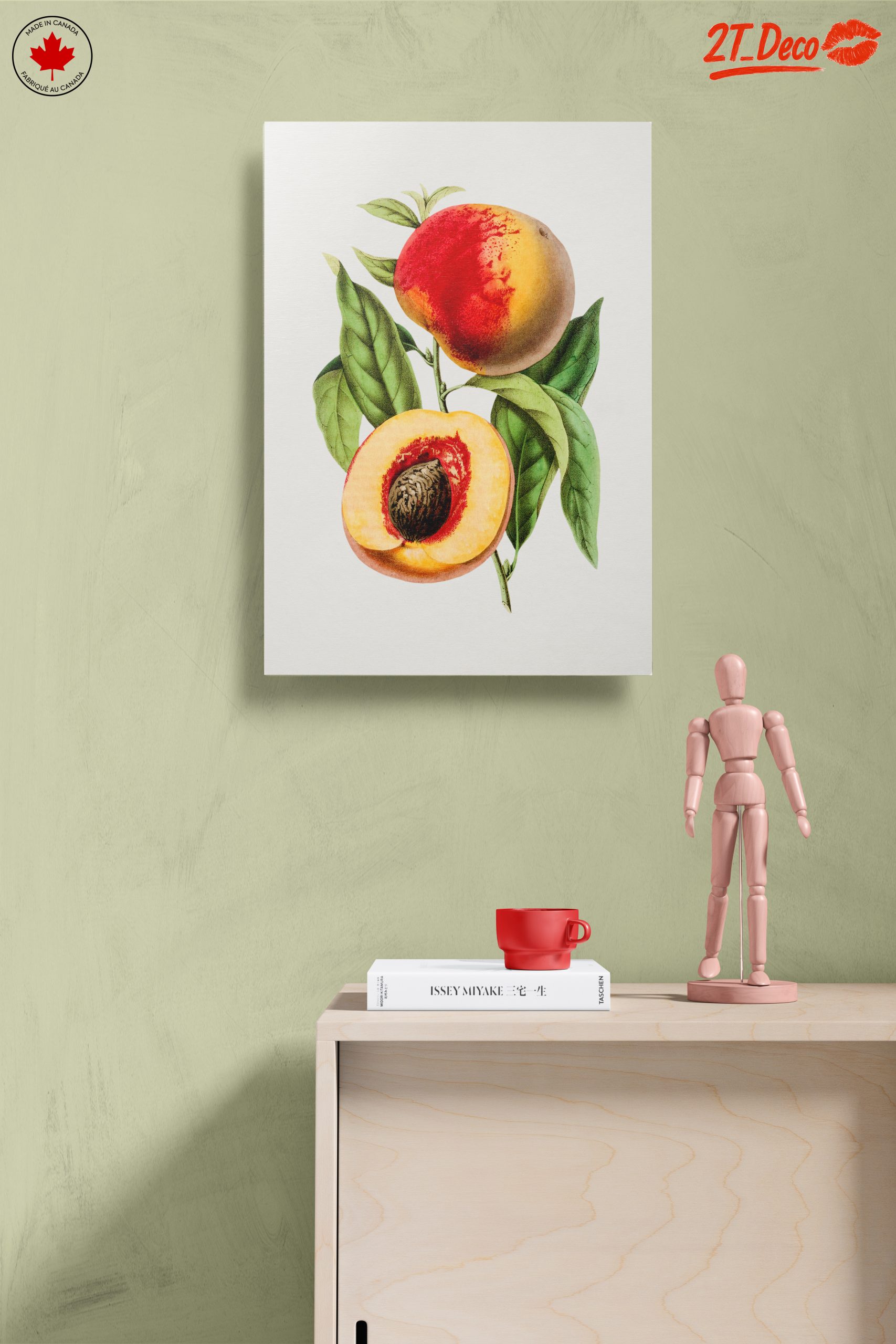 Realistic Botanical Illustration of Peaches - Image 14