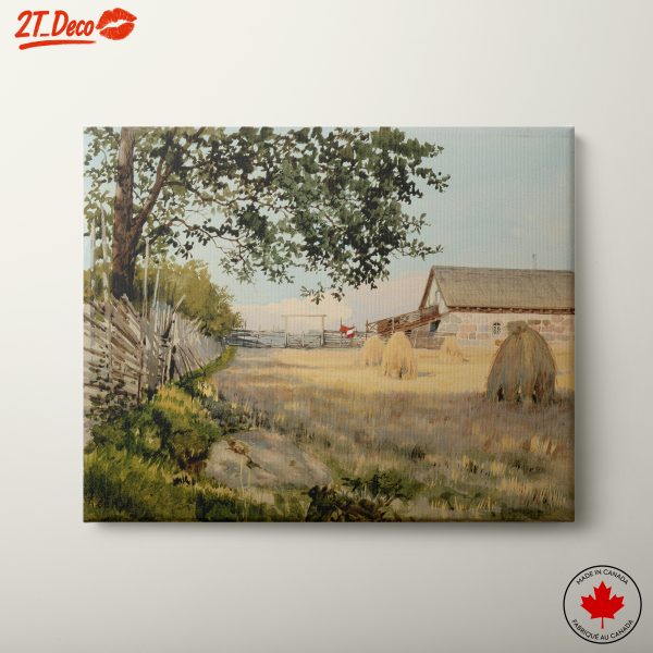 Serene Rural Landscape with Farmstead