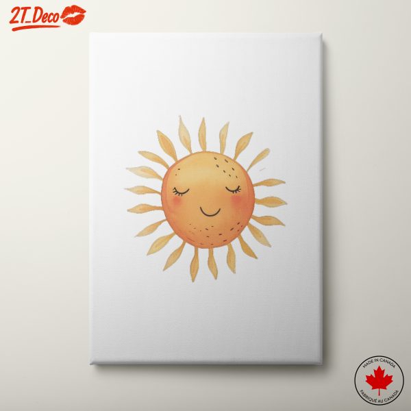 Happy Sun Character Illustration