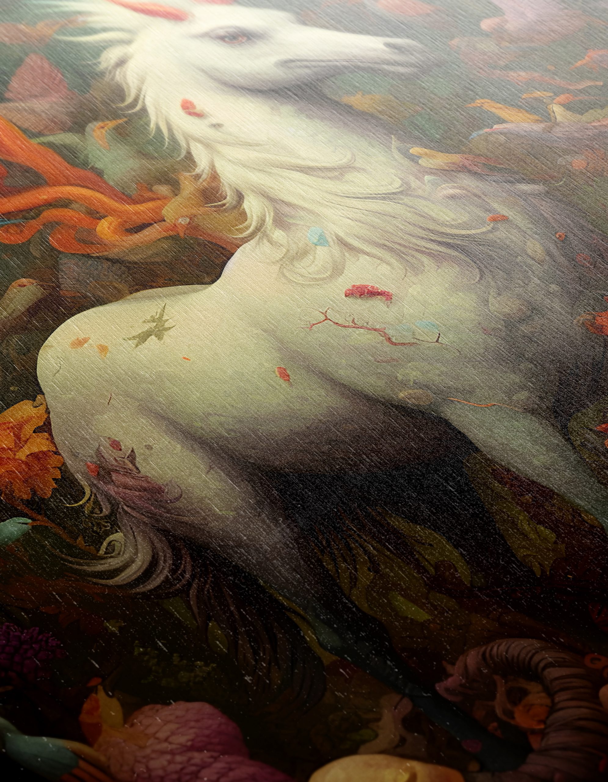 Majestic Unicorn Surrounded by Colorful Birds - Image 12
