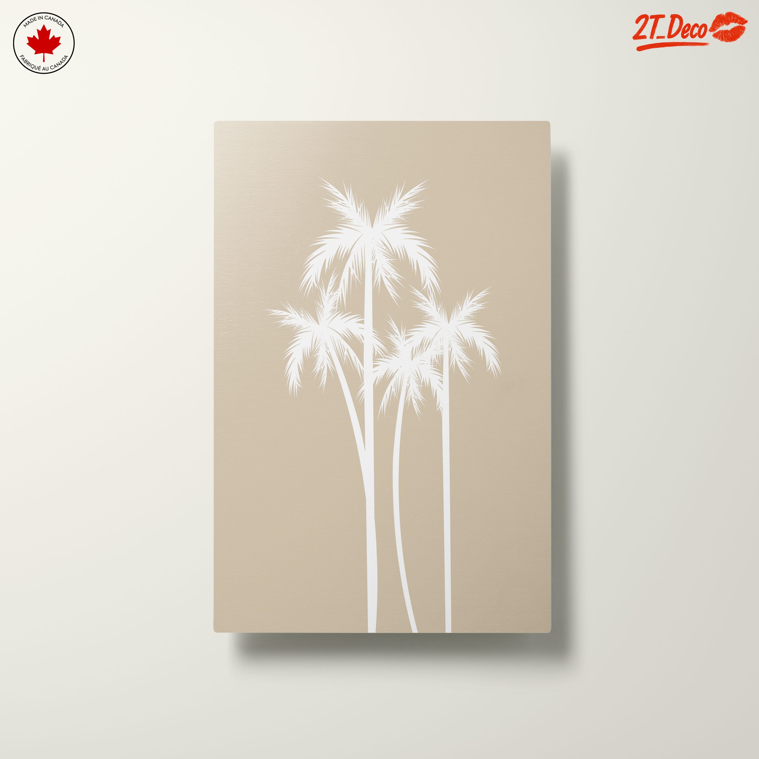 Stylized Palm Trees on Beige Background - Image 10