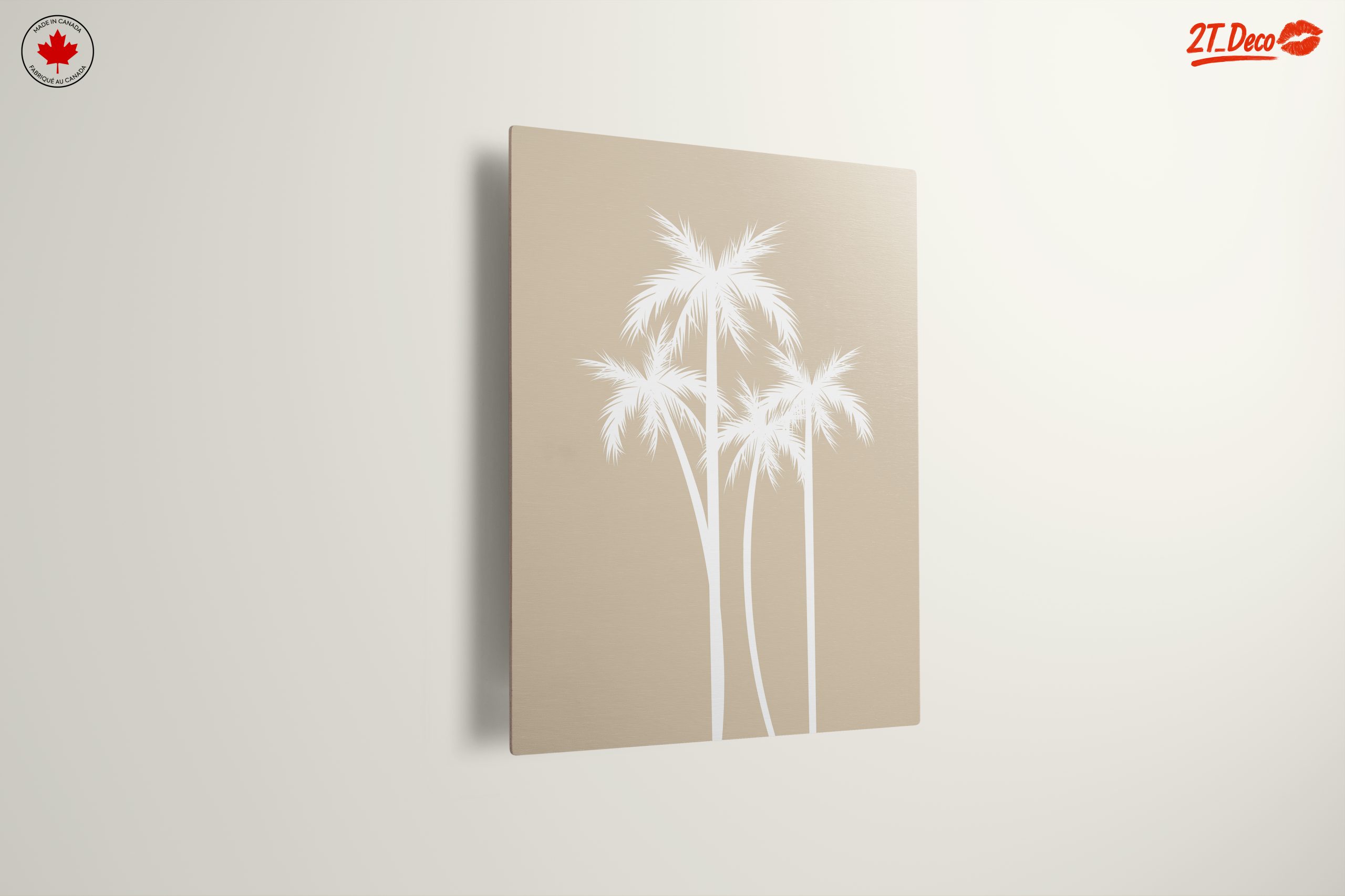 Stylized Palm Trees on Beige Background - Image 13