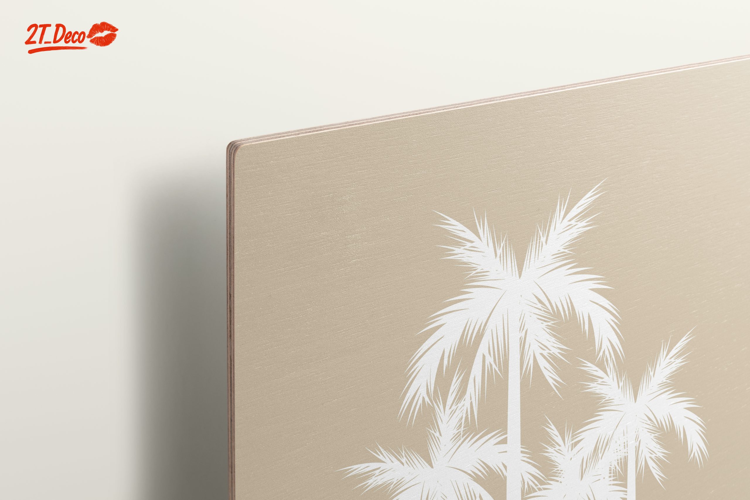 Stylized Palm Trees on Beige Background - Image 15