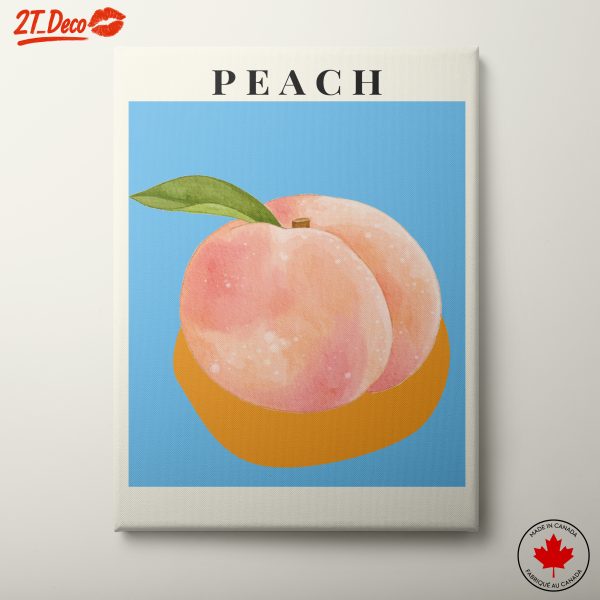 Stylized Peach Abstract Art