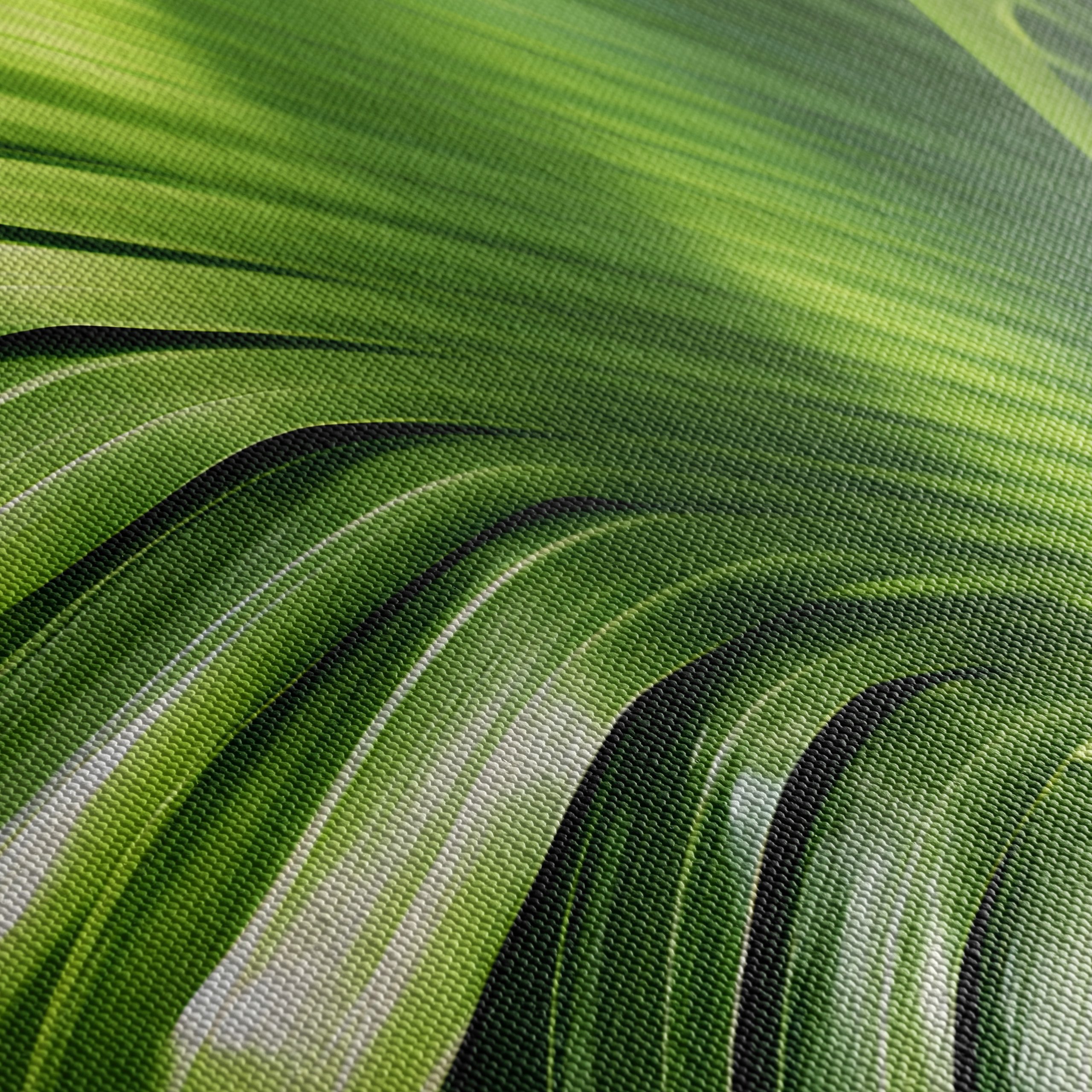 Lush Green Botanical Leaf Artwork - Image 5