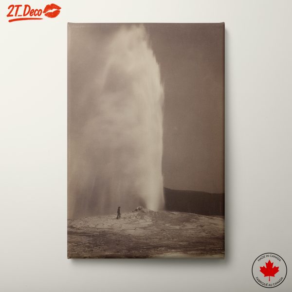 Stunning Geyser Eruption in Nature