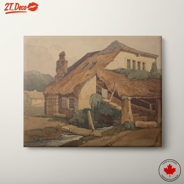 Charming Vintage Cottage Watercolor