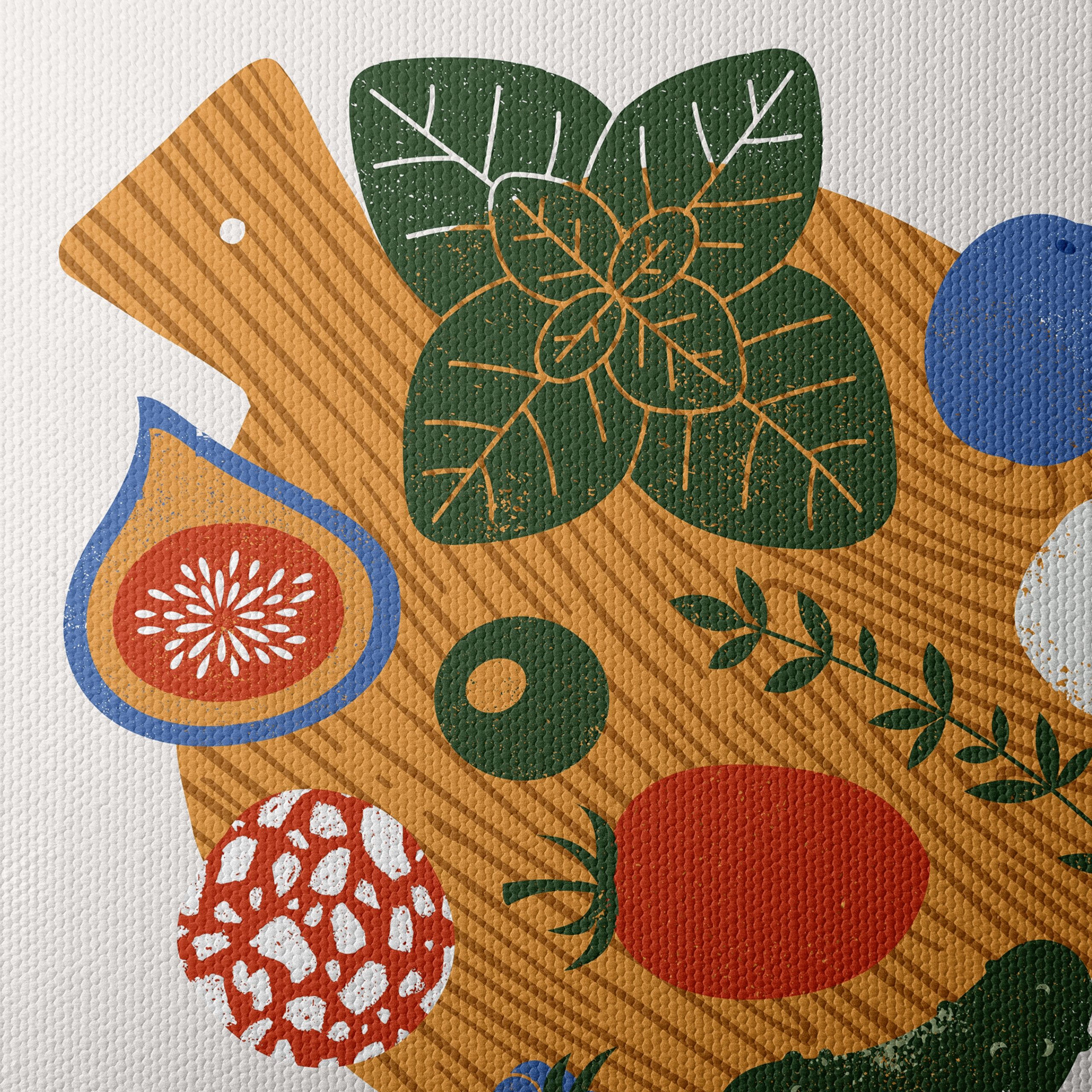 Colorful Abstract Food Artwork 2 - Image 4