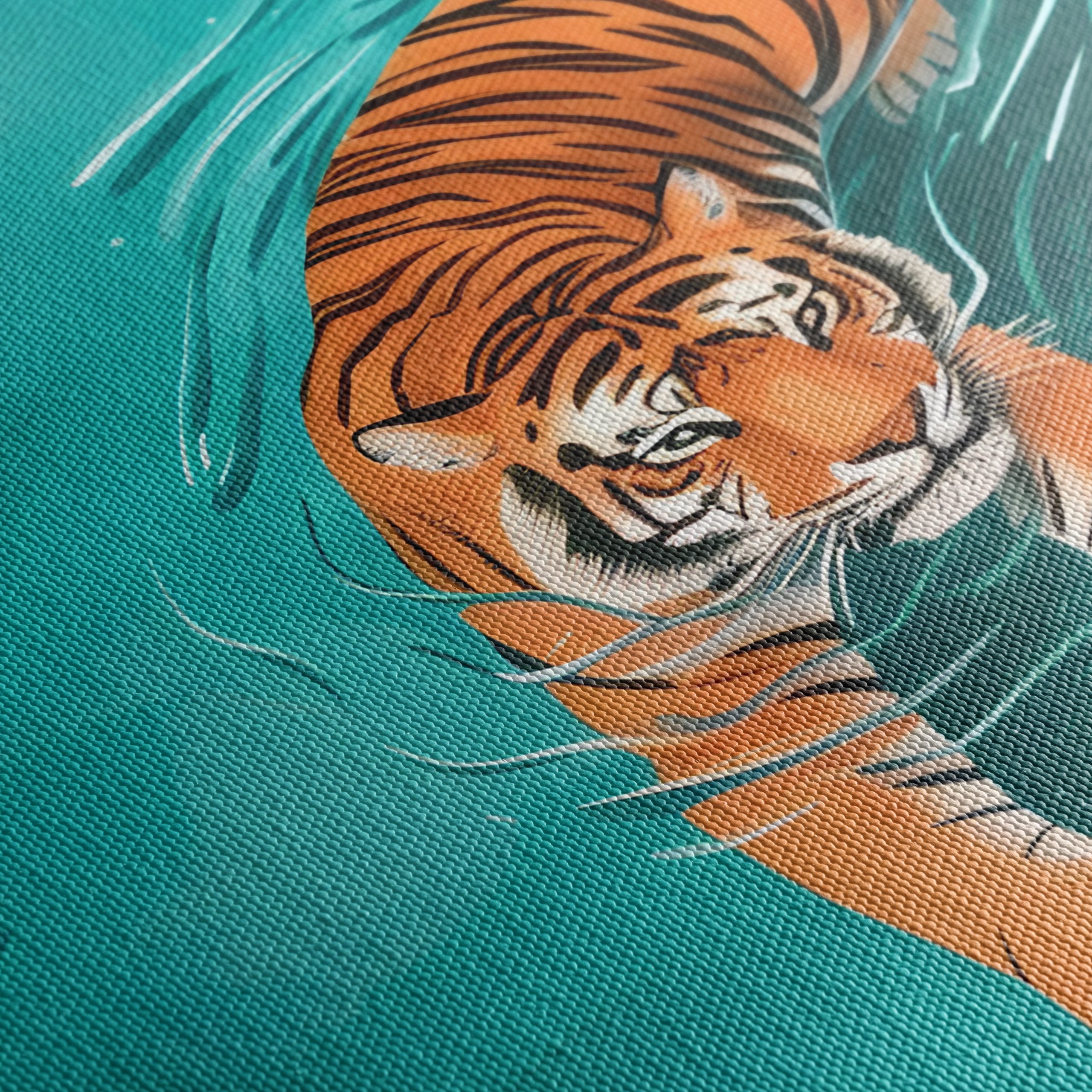 Vibrant Tiger Swimming in Tropical Waters - Image 5