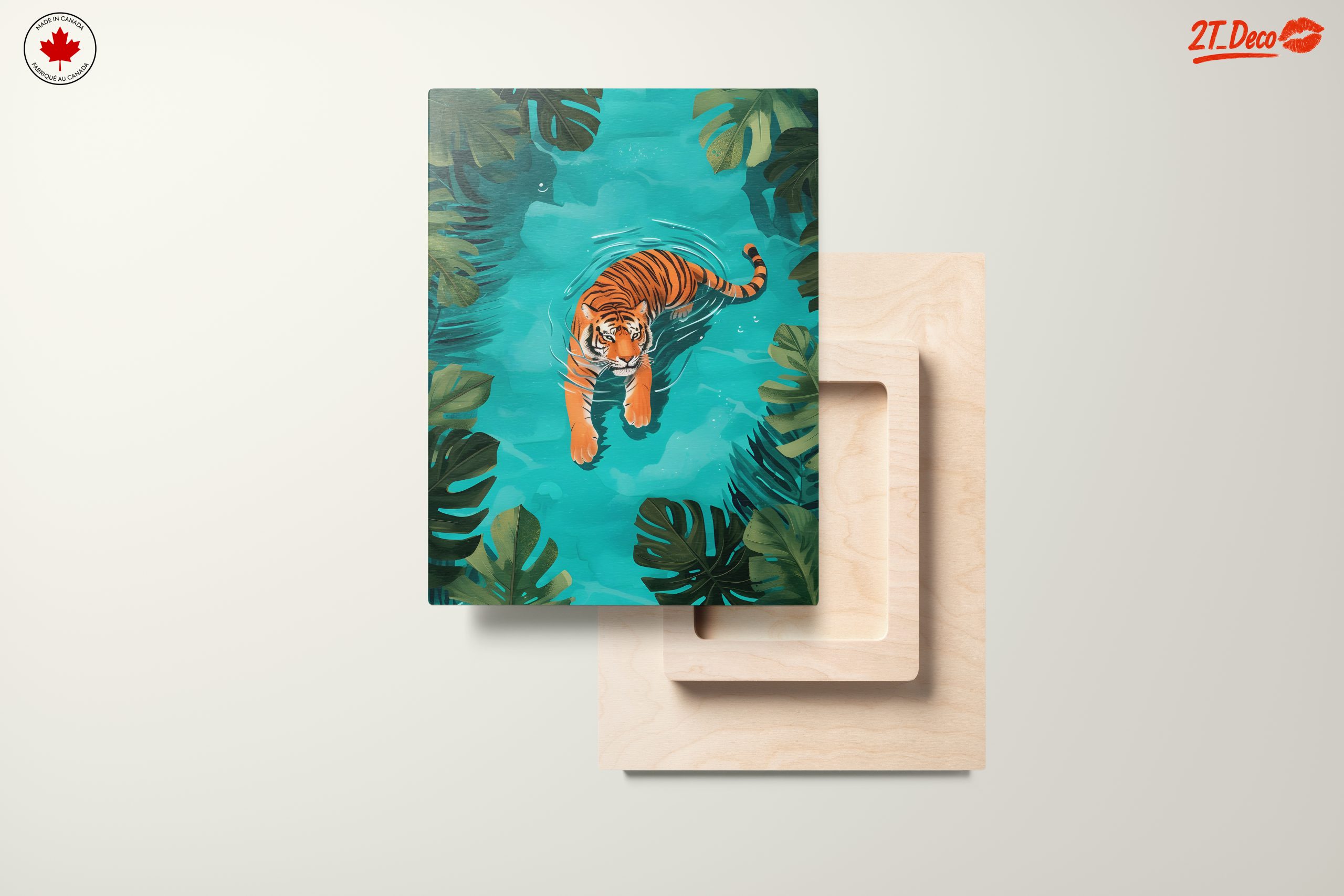 Vibrant Tiger Swimming in Tropical Waters - Image 11