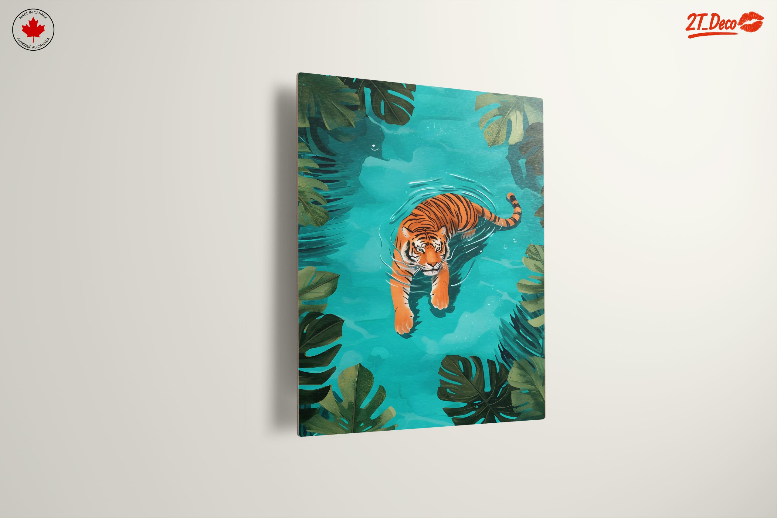 Vibrant Tiger Swimming in Tropical Waters - Image 13