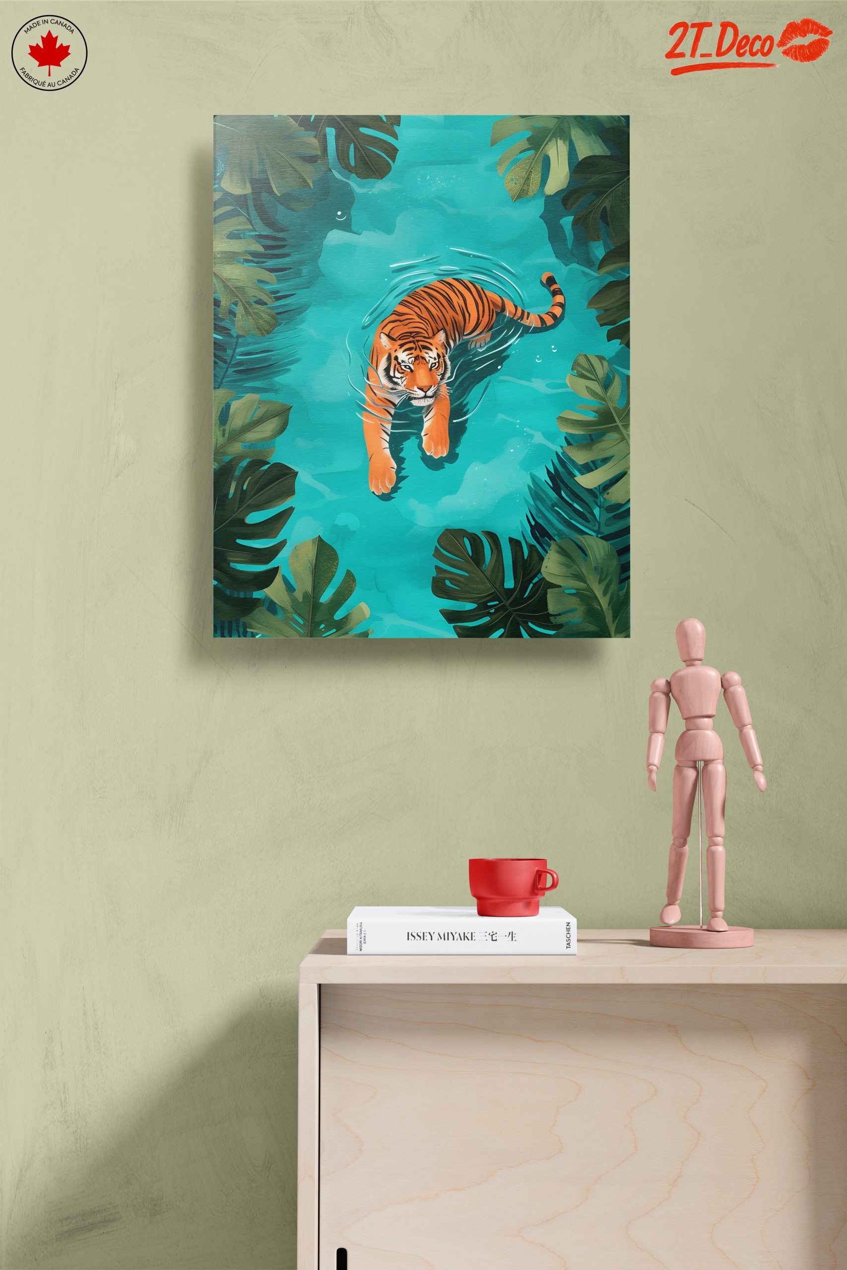 Vibrant Tiger Swimming in Tropical Waters - Image 14