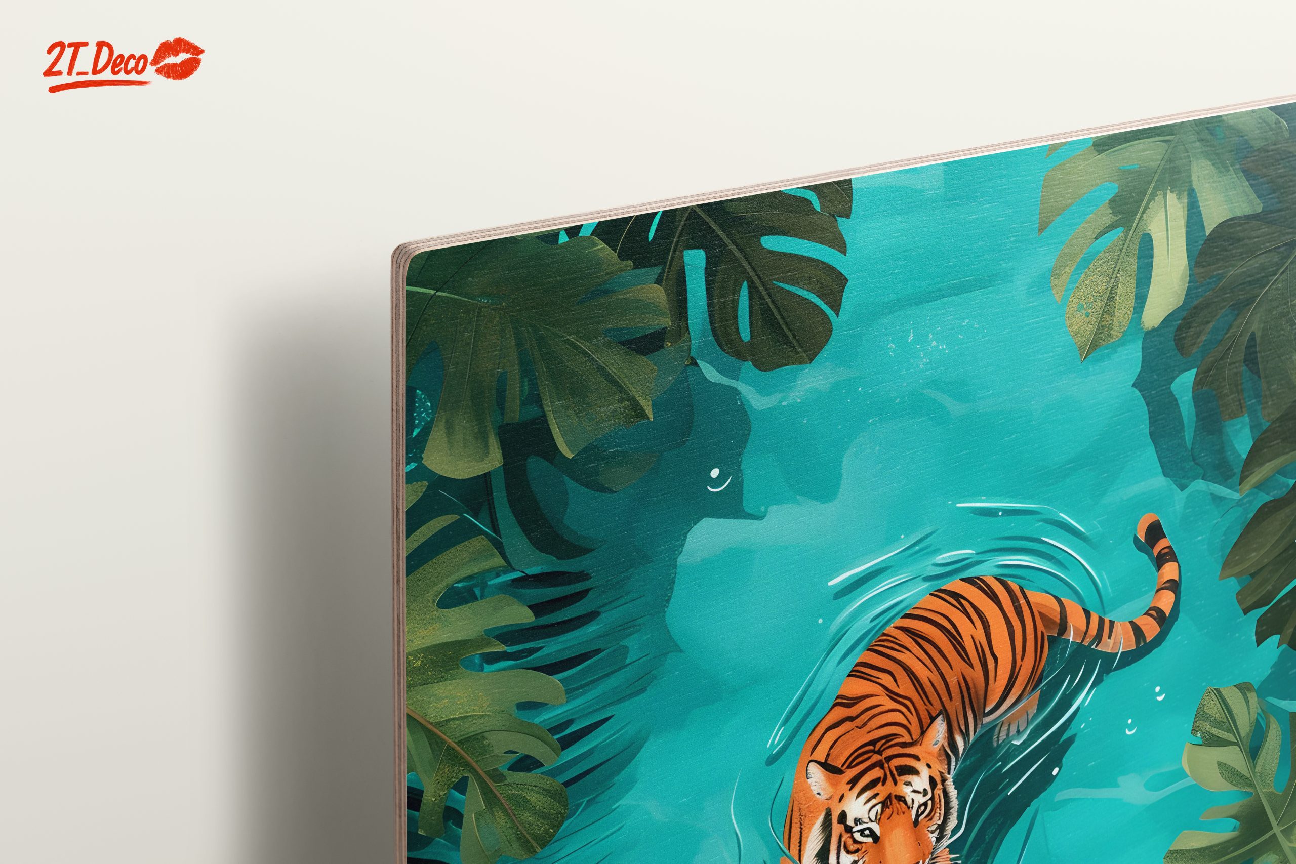 Vibrant Tiger Swimming in Tropical Waters - Image 15