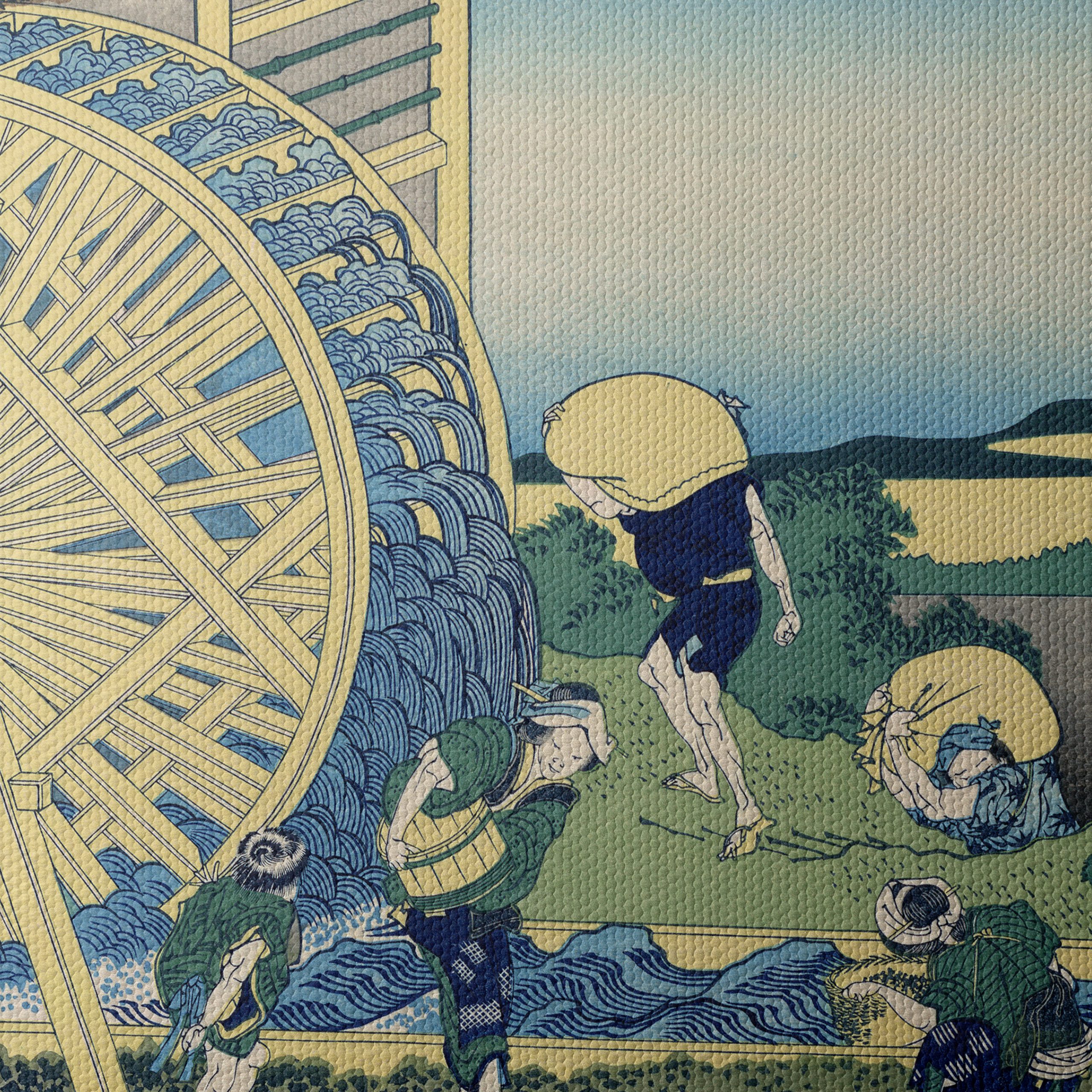 Traditional Japanese Water Mill with Mount Fuji - Image 4