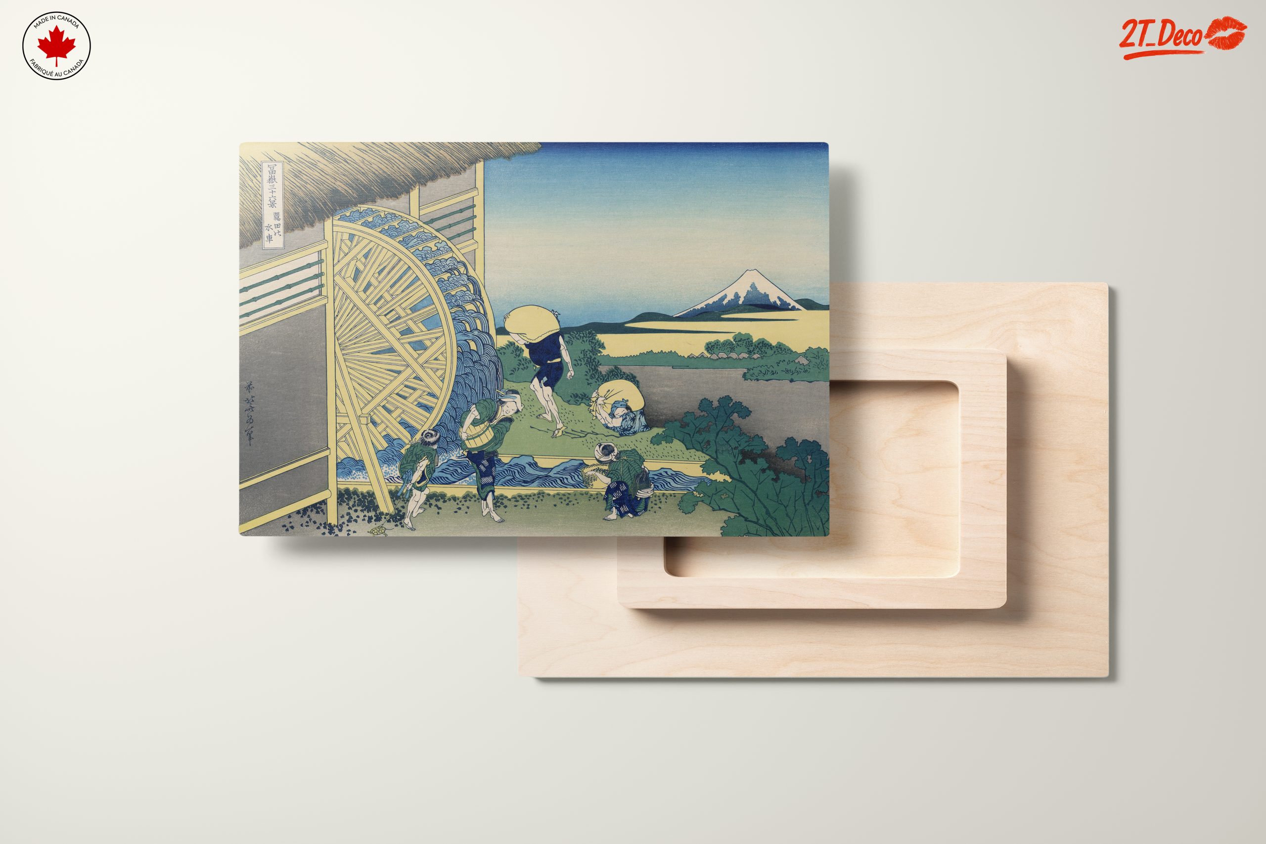 Traditional Japanese Water Mill with Mount Fuji - Image 11