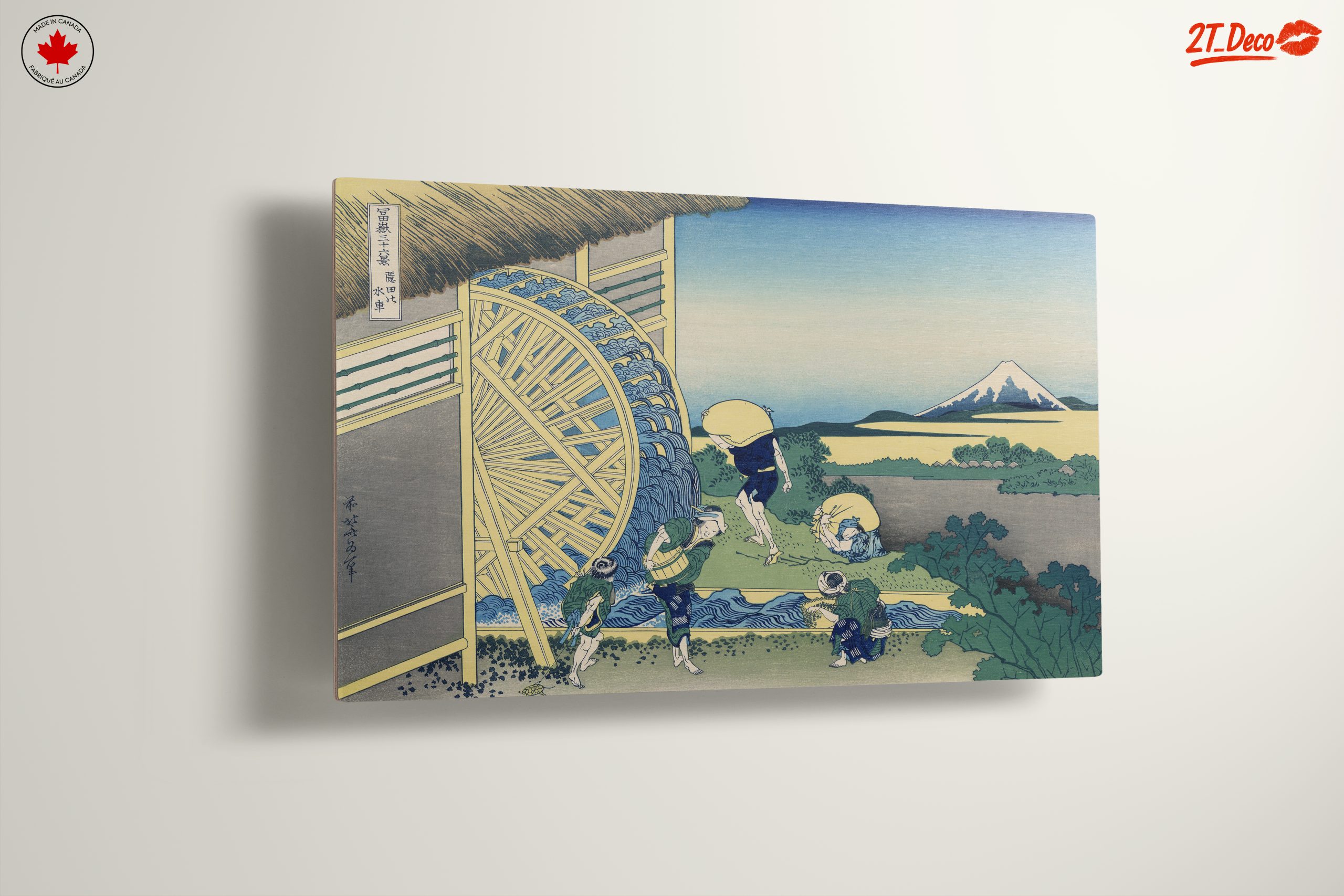 Traditional Japanese Water Mill with Mount Fuji - Image 13