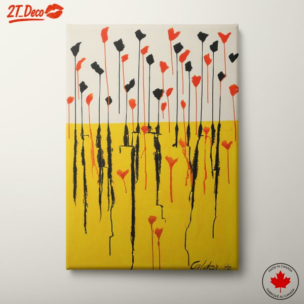 Bold Floral Abstract Artwork