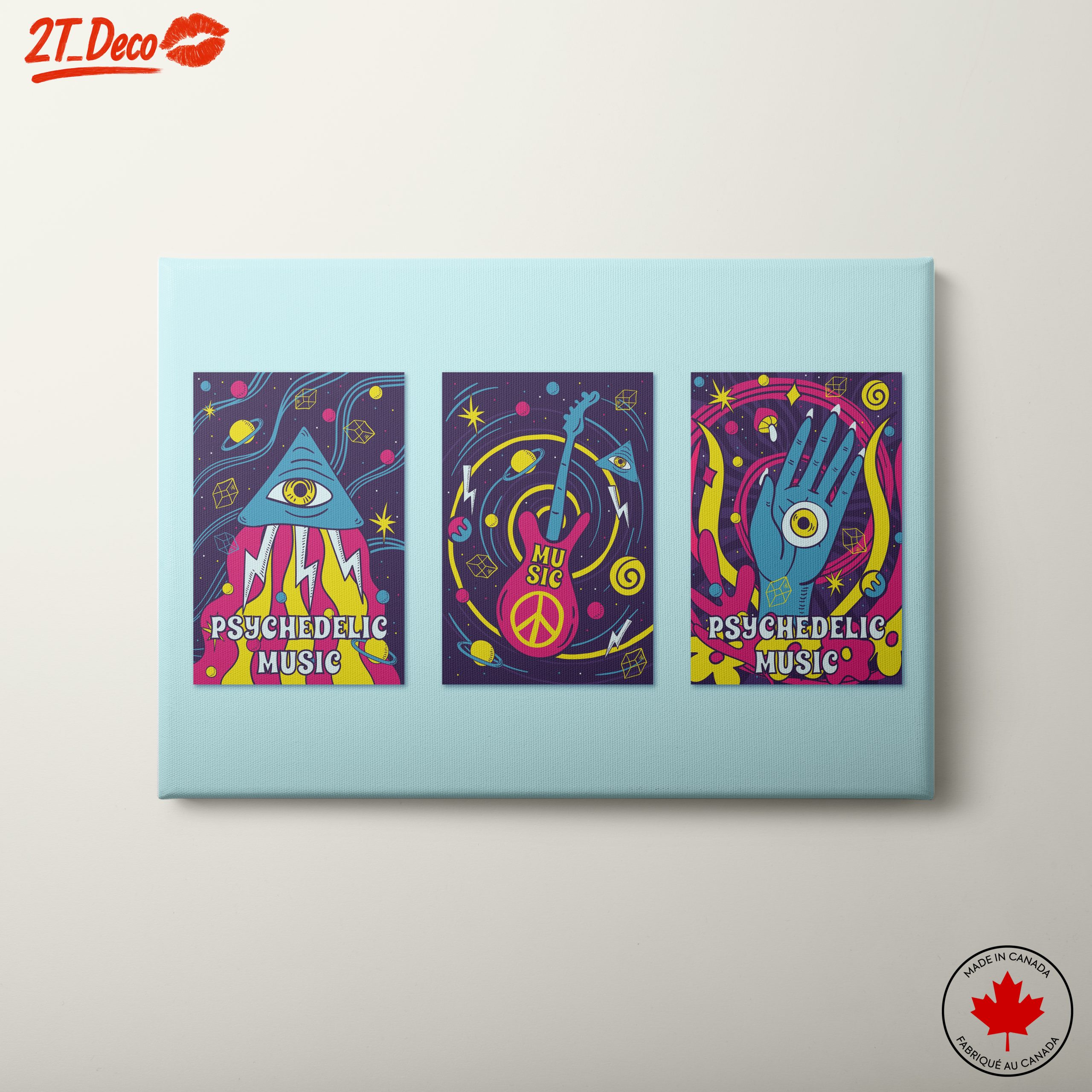 Vibrant Psychedelic Music Art Collection
