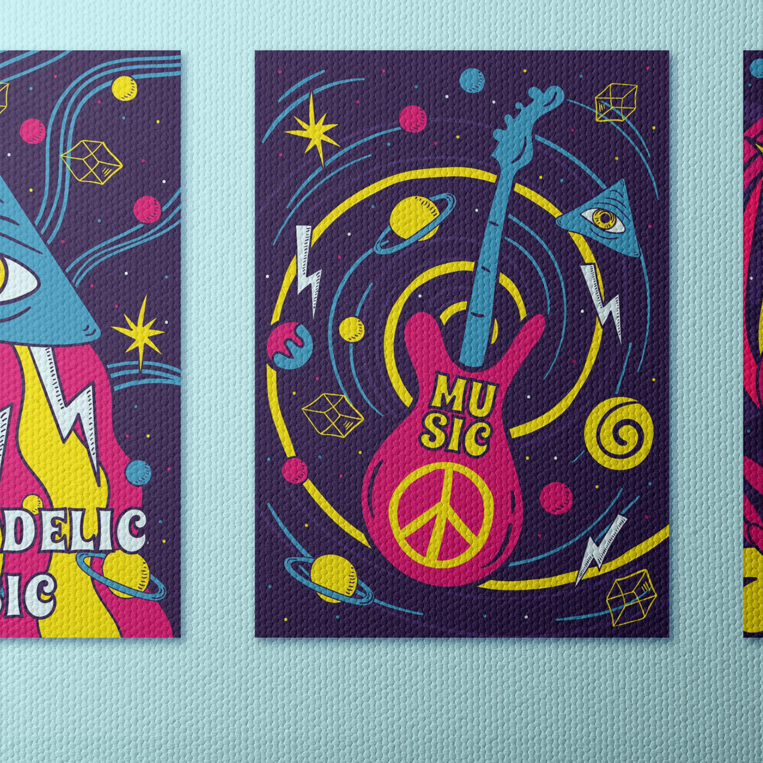 Vibrant Psychedelic Music Art Collection - Image 4