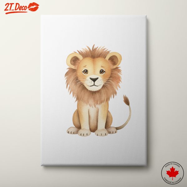 Adorable Lion Illustration for Kids