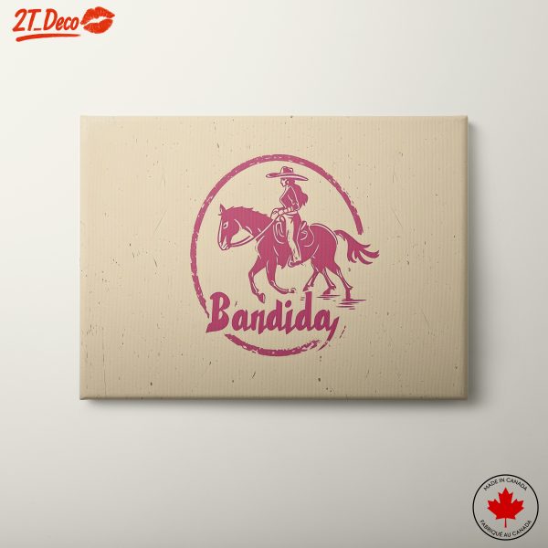 Cowgirl Riding Horse in Western Style