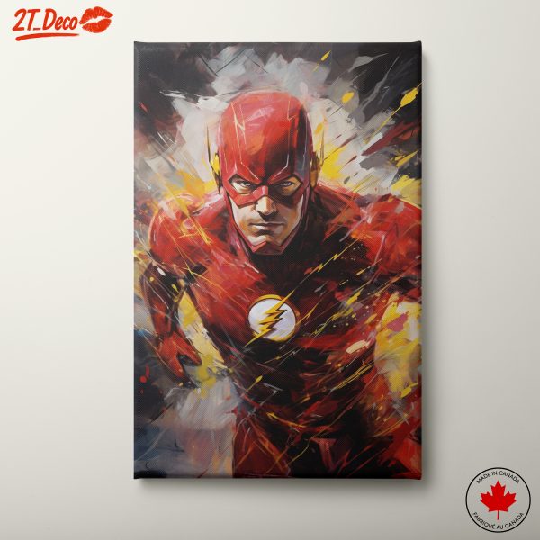 Dynamic Flash Artwork Featuring The DC Comics Superhero