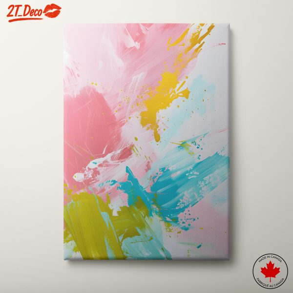 Vibrant Abstract Colorful Canvas