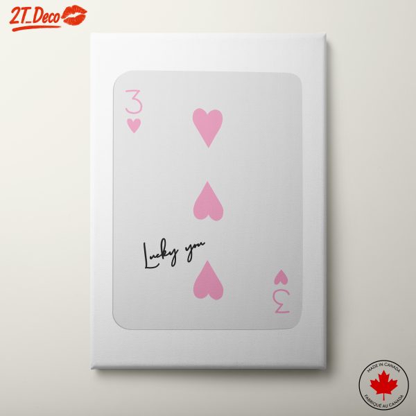 Cute Playing Card Featuring Hearts