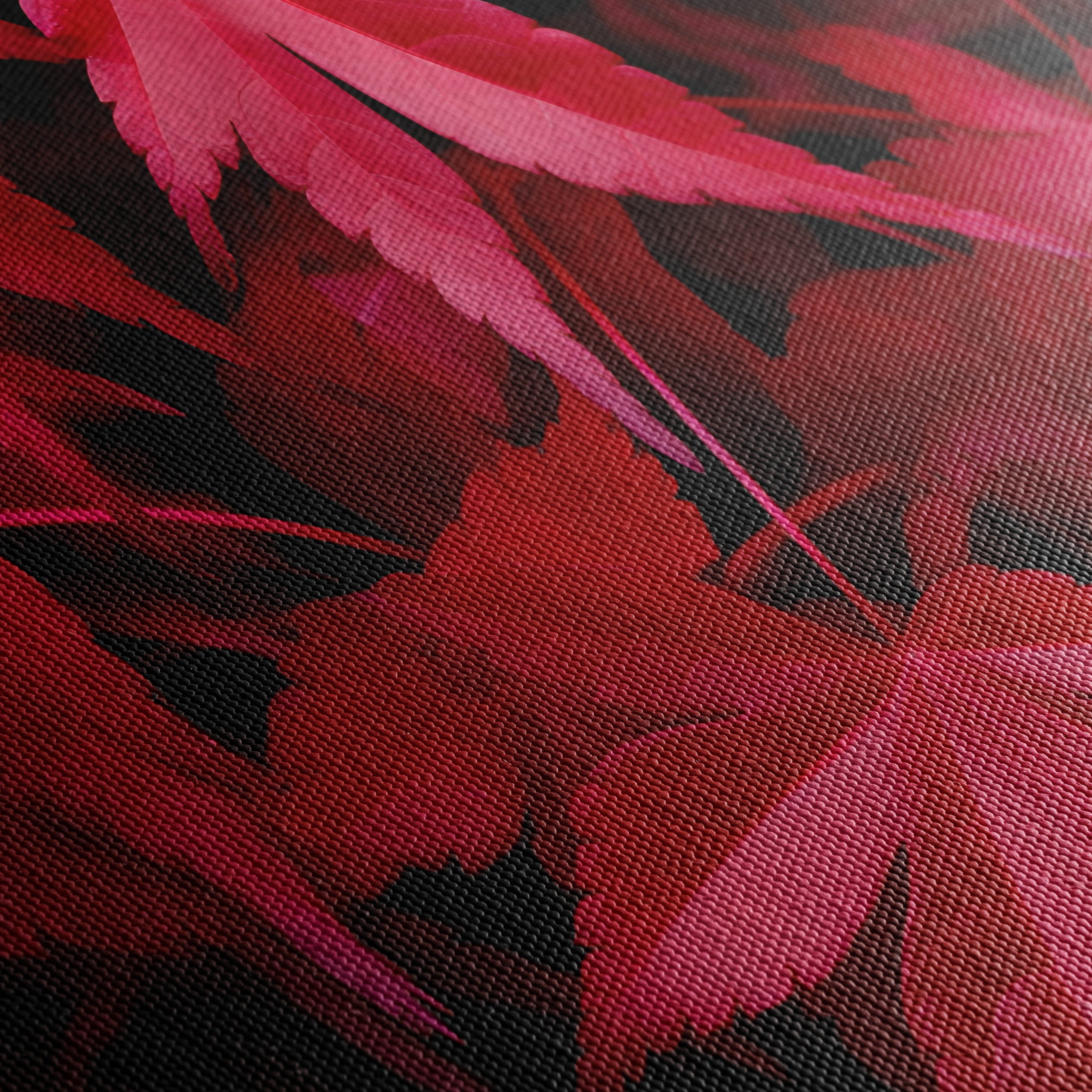 Vibrant Red Maple Leaves Art - Image 5