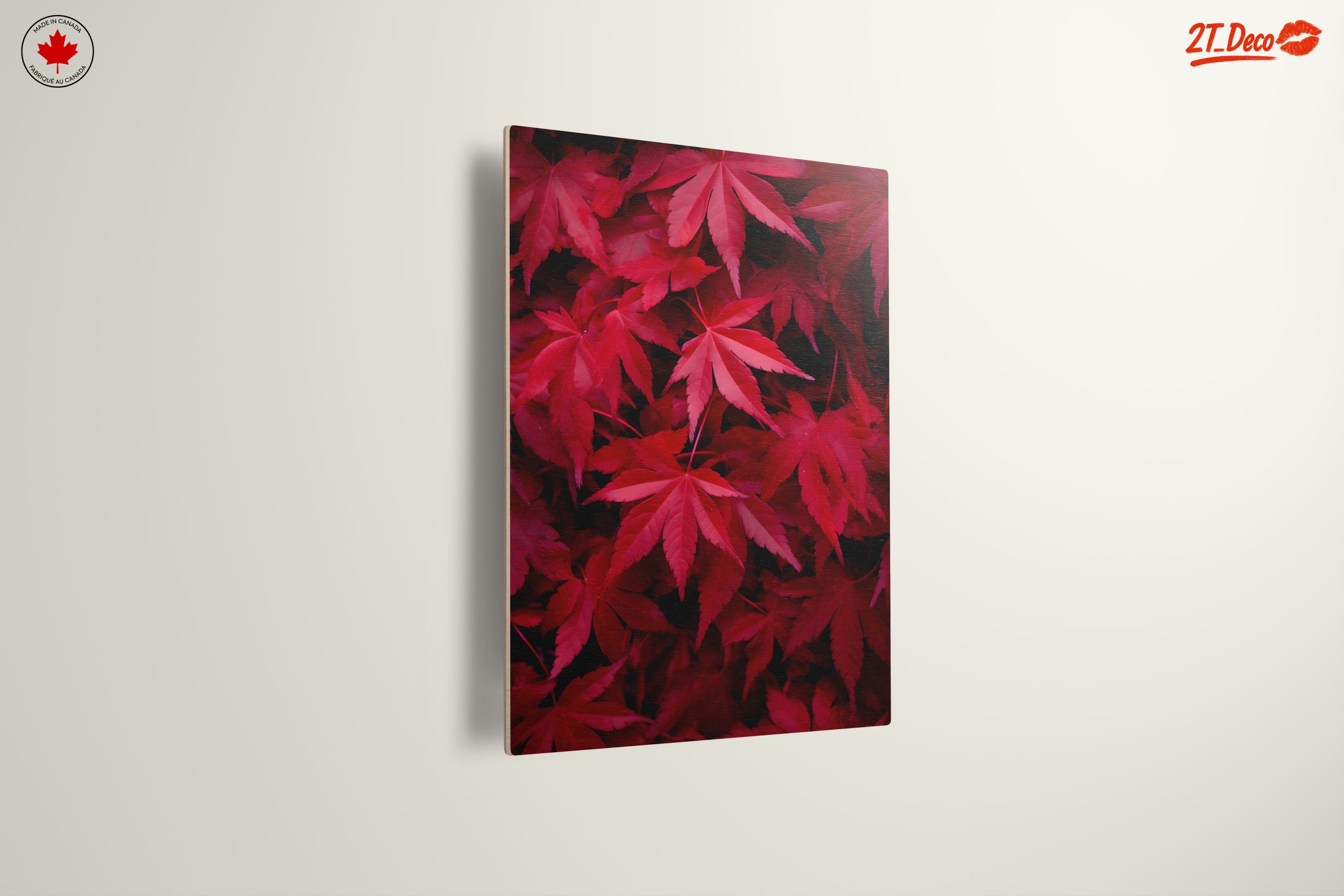Vibrant Red Maple Leaves Art - Image 13