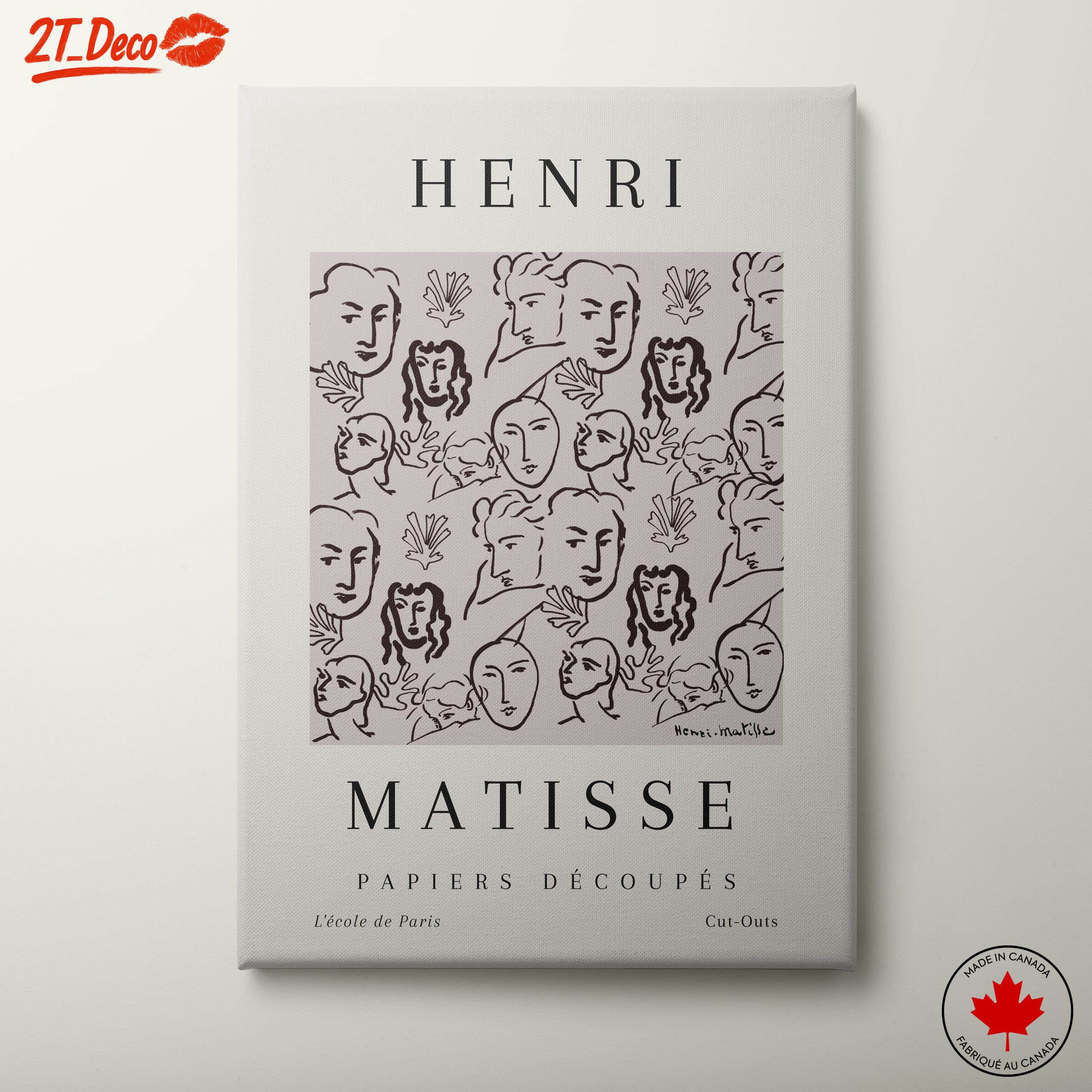 Stylized Faces by Henri Matisse