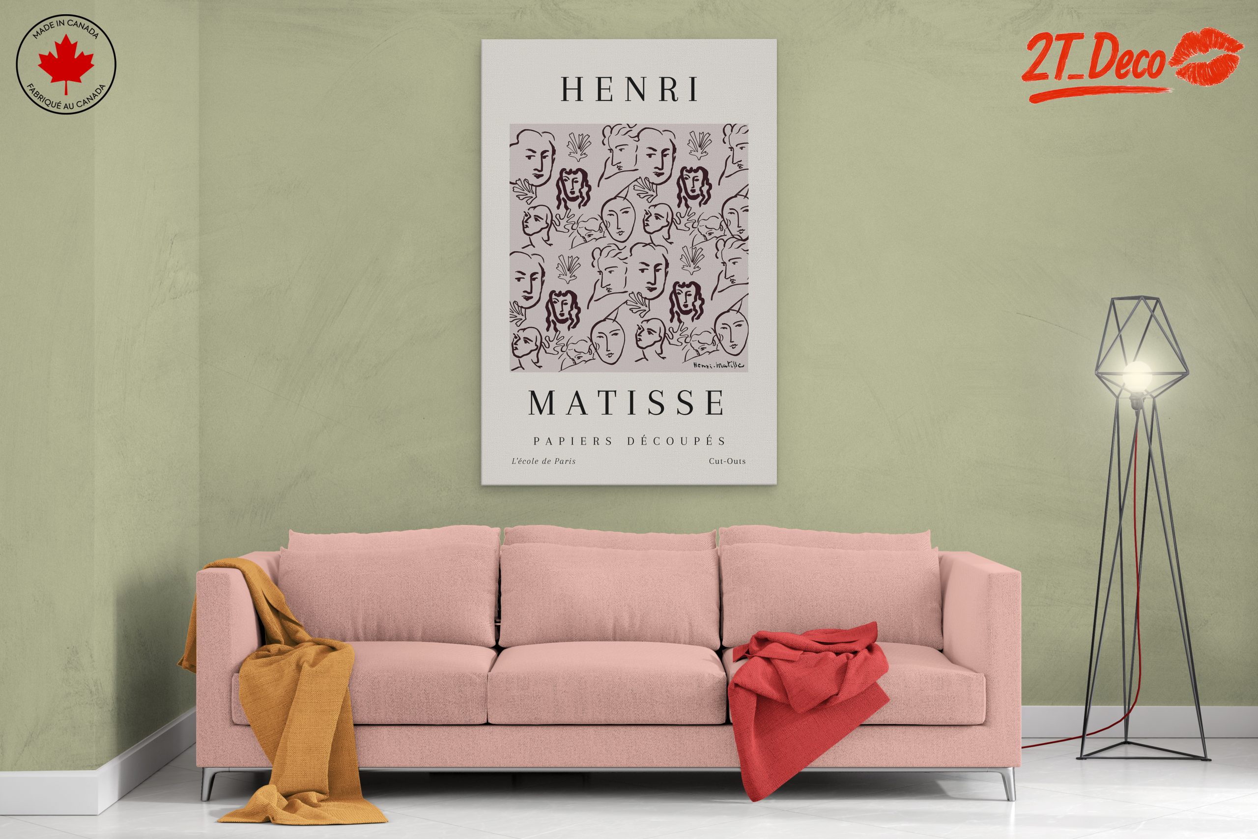Stylized Faces by Henri Matisse - Image 2