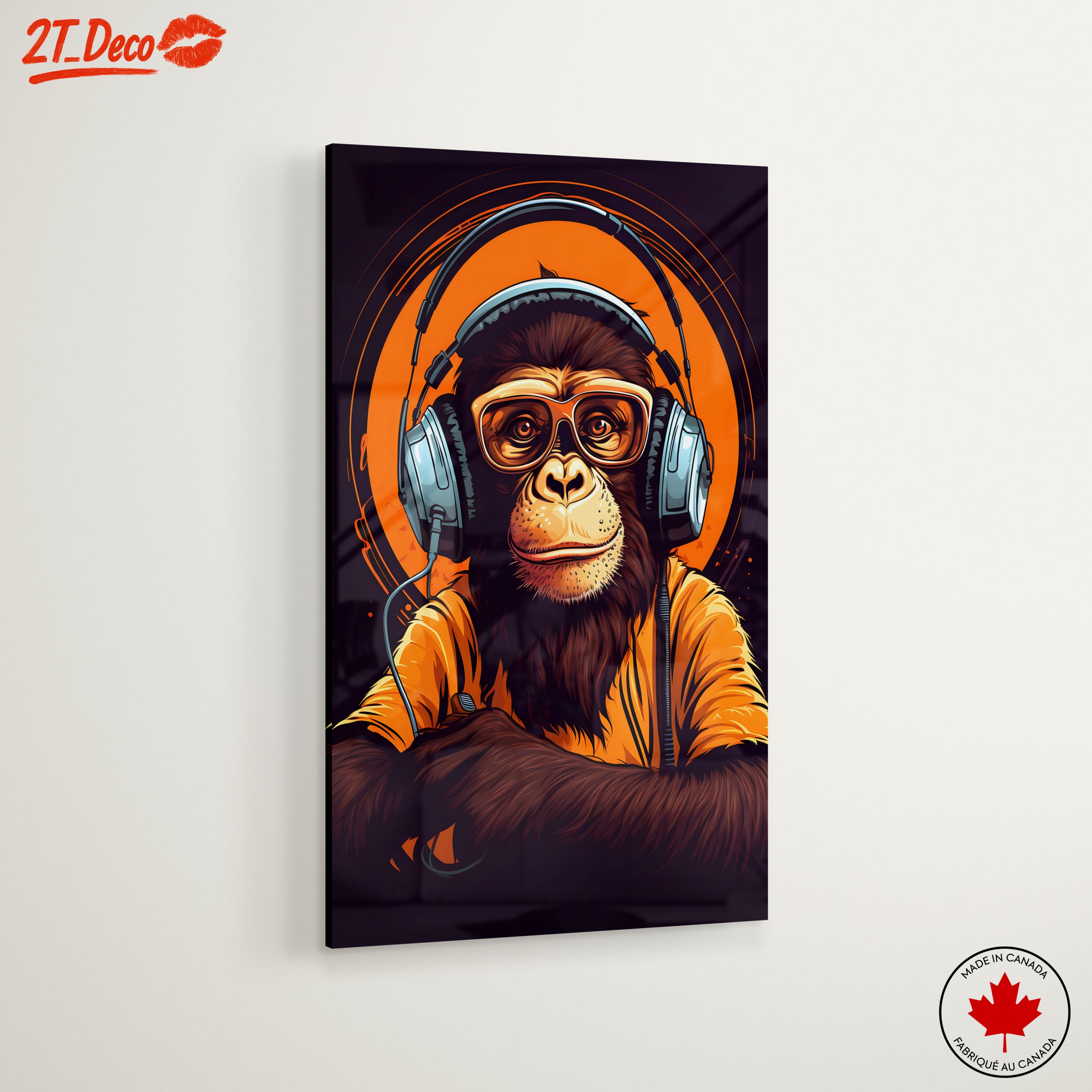 Hipster Monkey in Headphones - Image 6