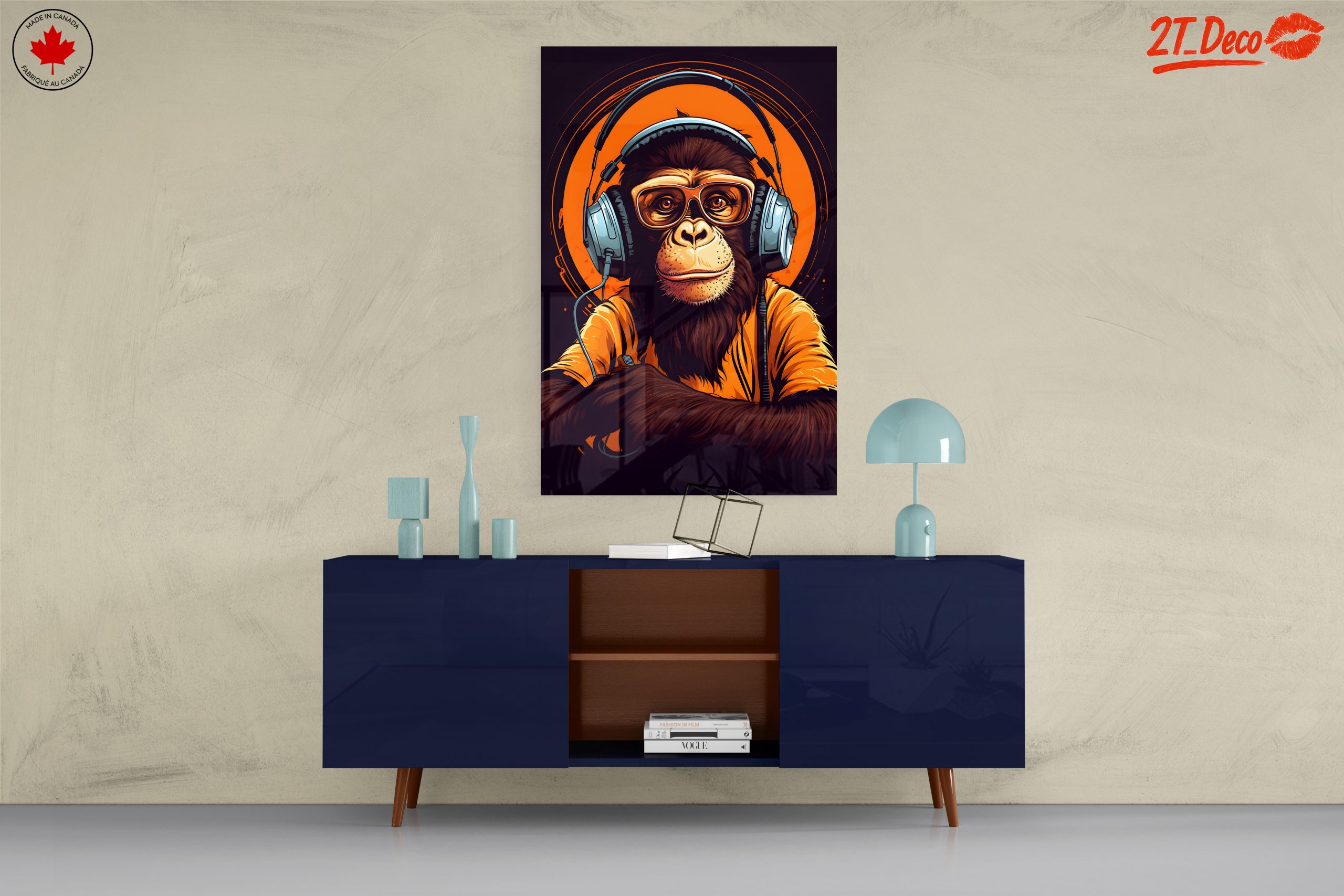 Hipster Monkey in Headphones - Image 8