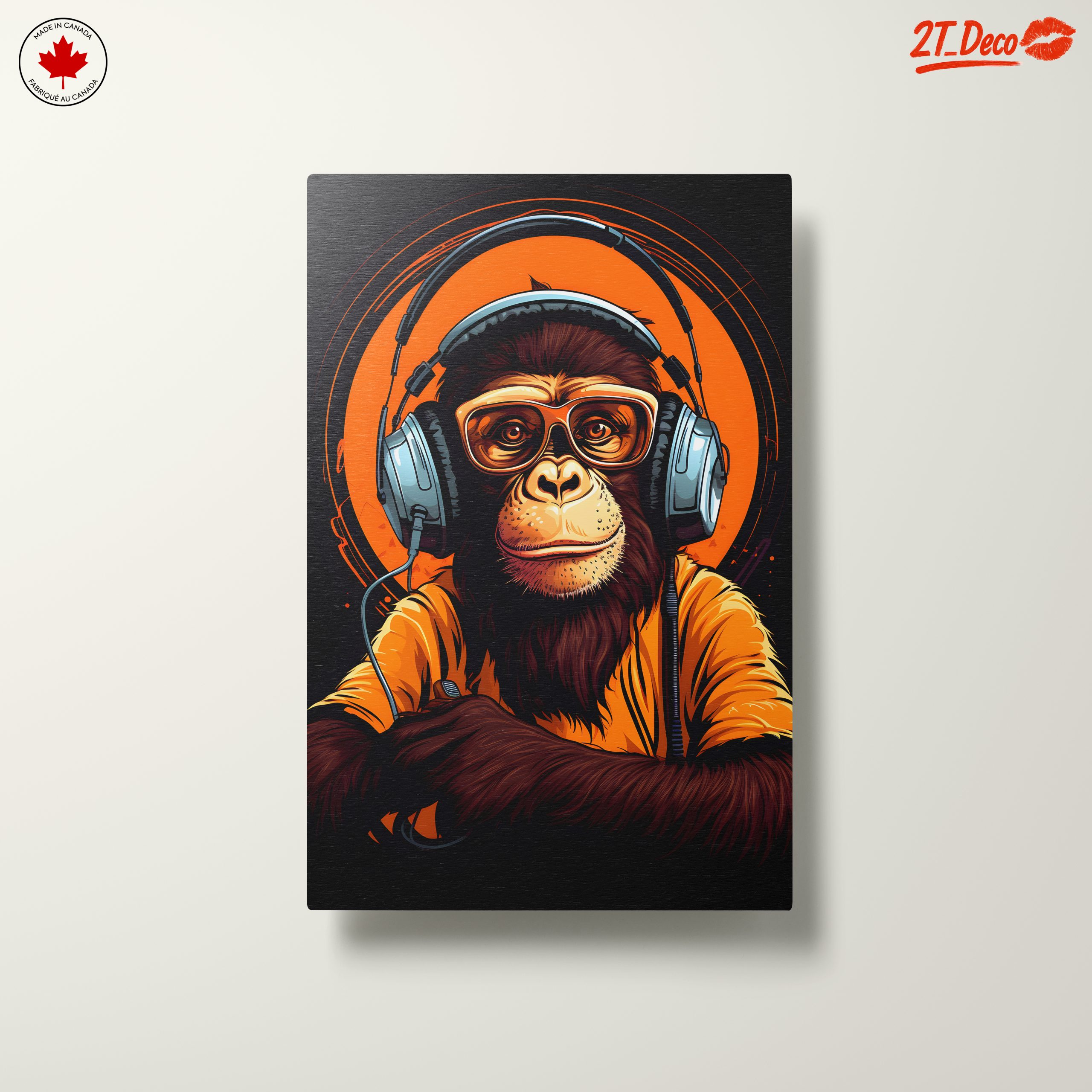 Hipster Monkey in Headphones - Image 10