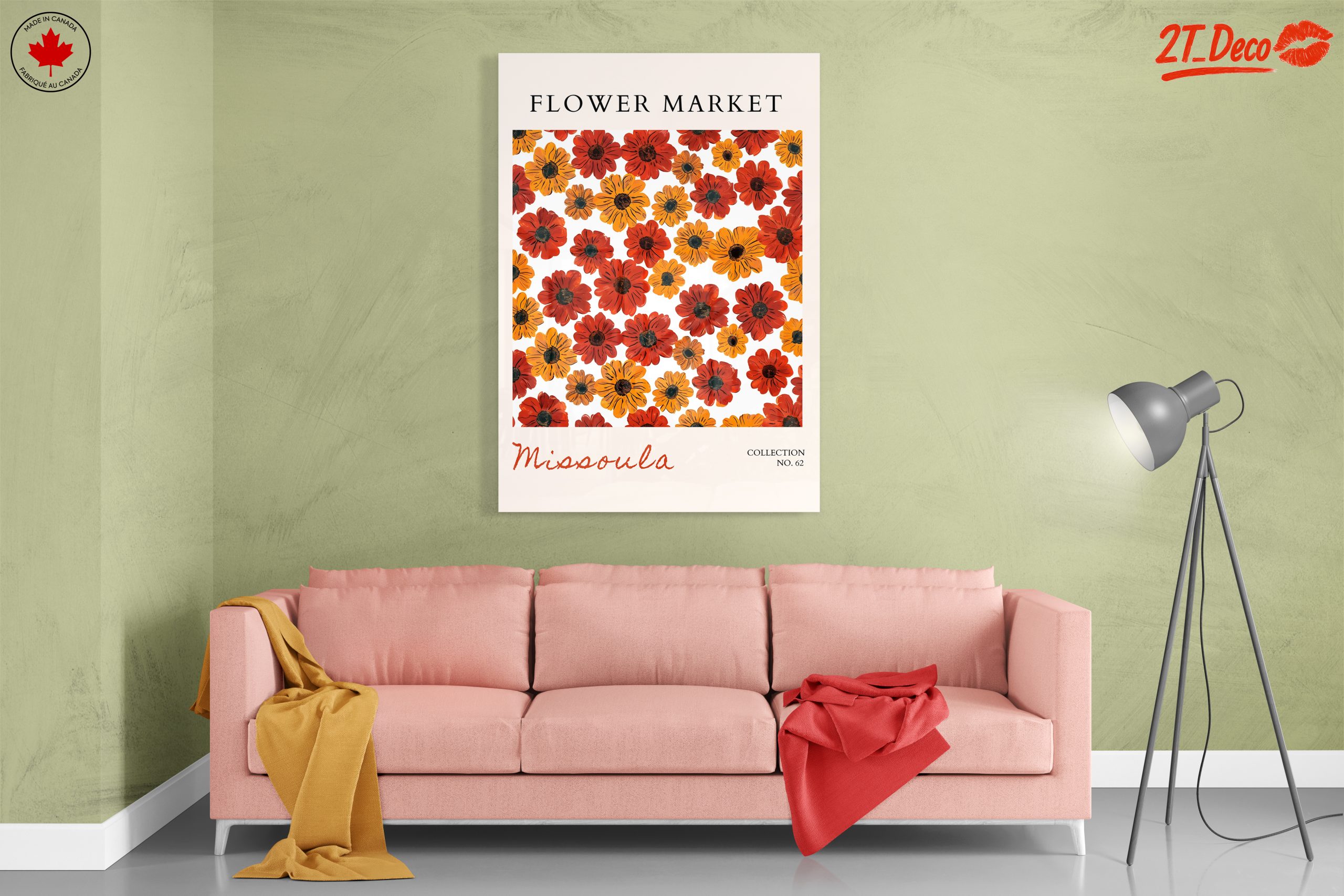 Vibrant Flower Market Wall Art - Image 7