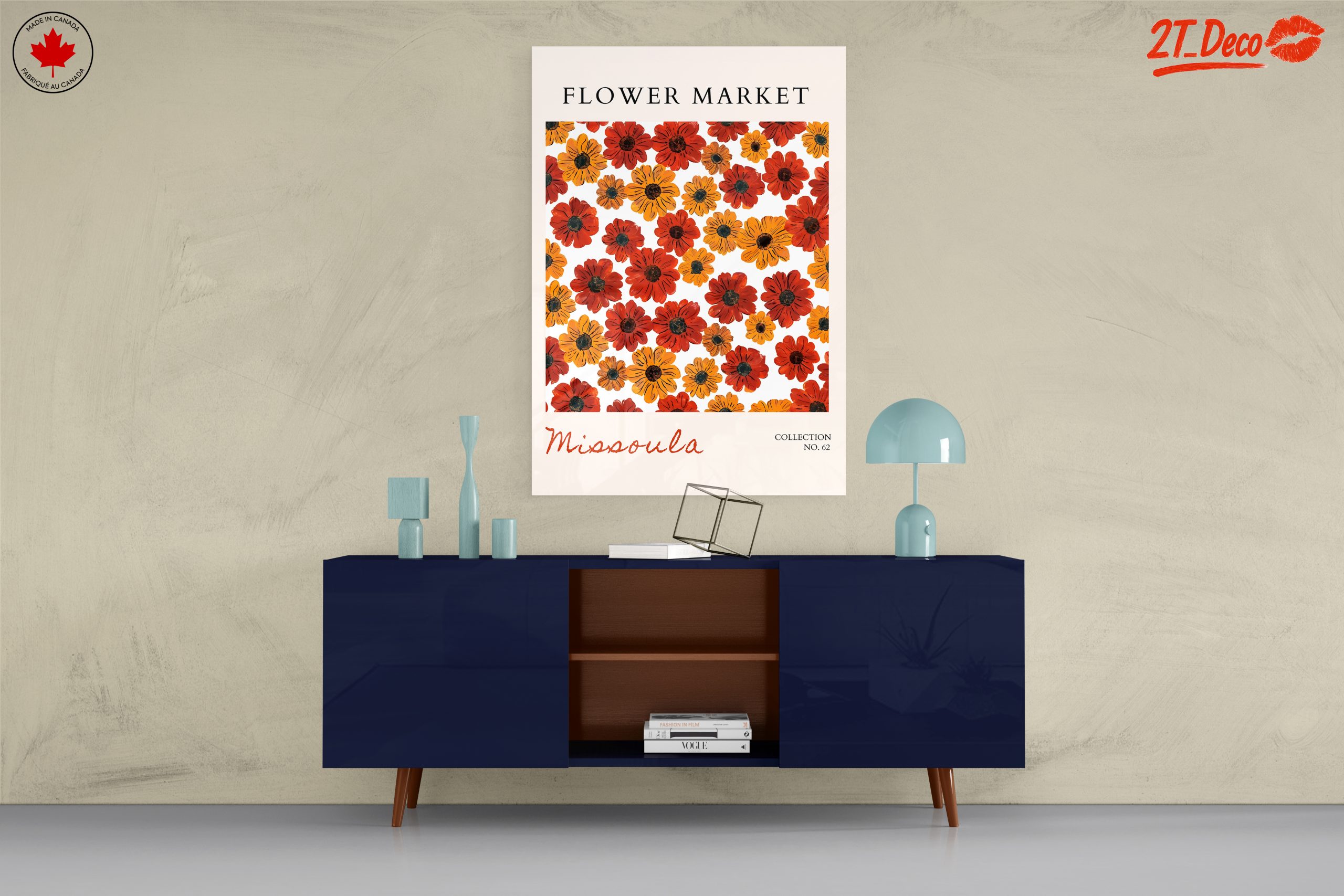 Vibrant Flower Market Wall Art - Image 8