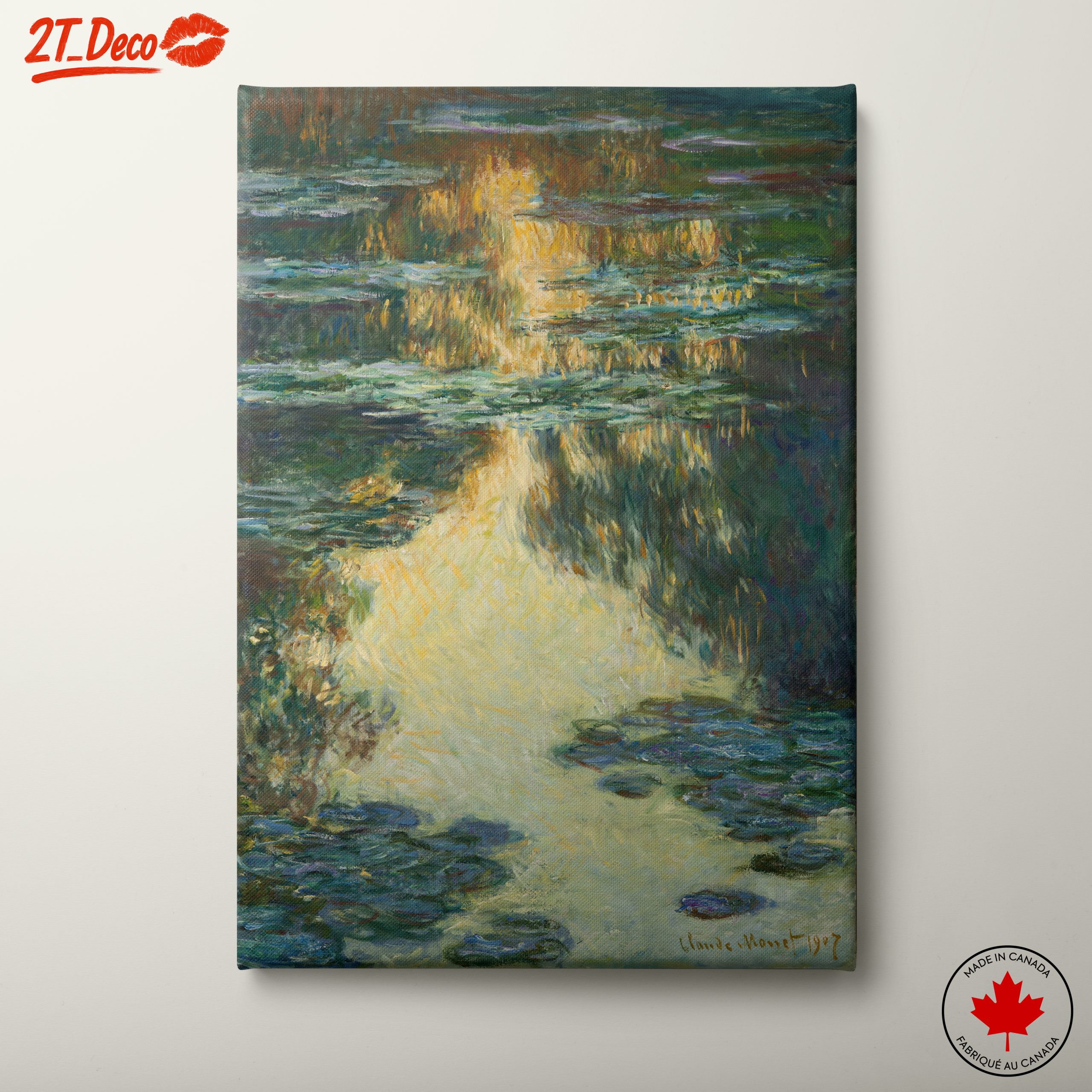 Impressionist Abstract Landscape Reflection