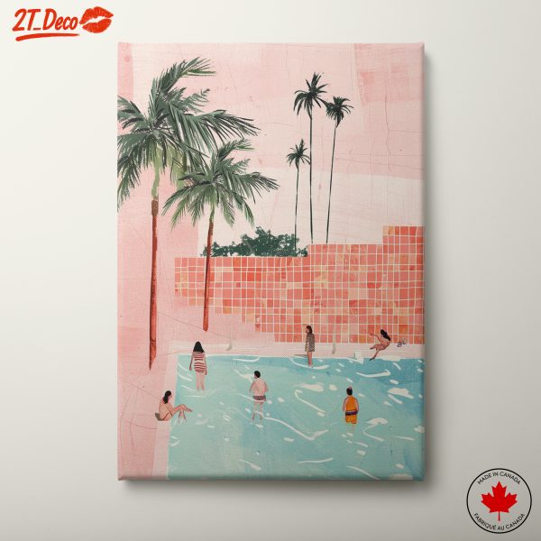 Relaxing Pool Scene in Modern City