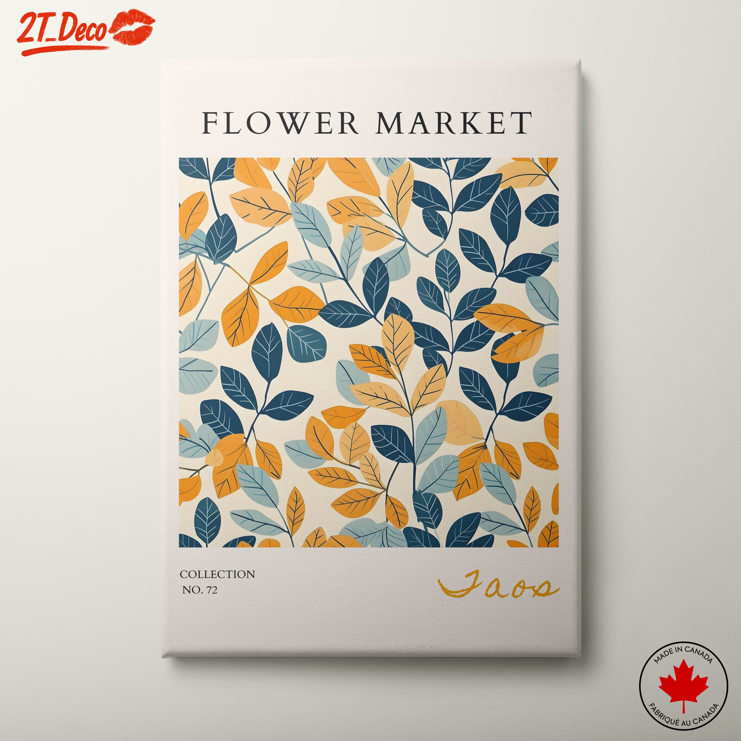Botanical Leaf Artwork for Home Decor