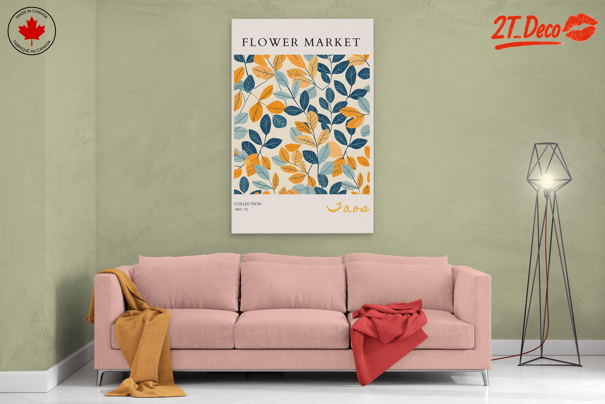 Botanical Leaf Artwork for Home Decor - Image 2