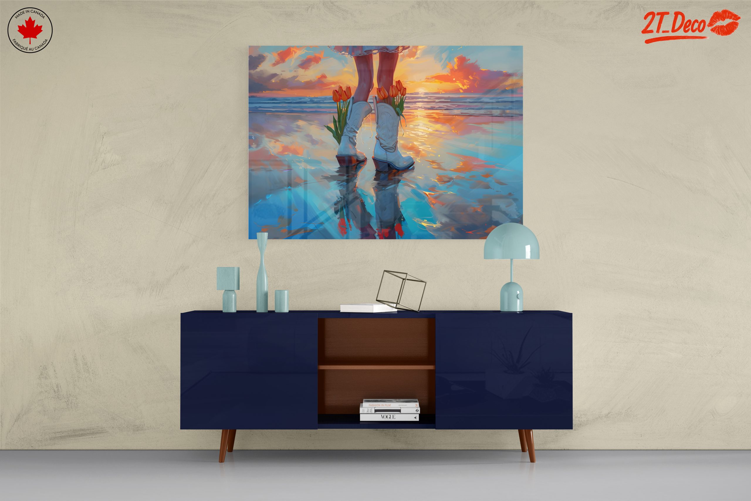 Stylish Sunset Portrait with Flowers - Image 8