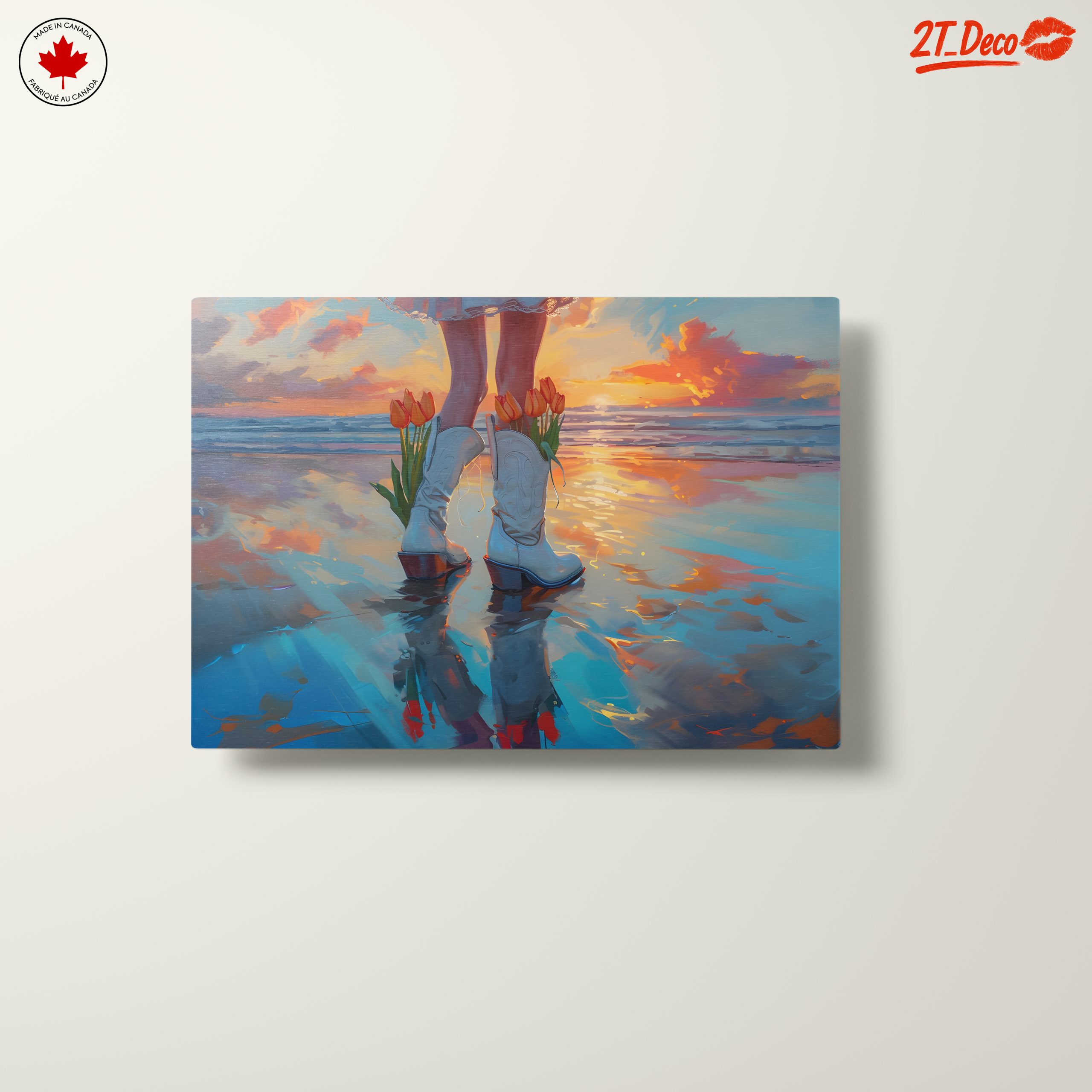 Stylish Sunset Portrait with Flowers - Image 10