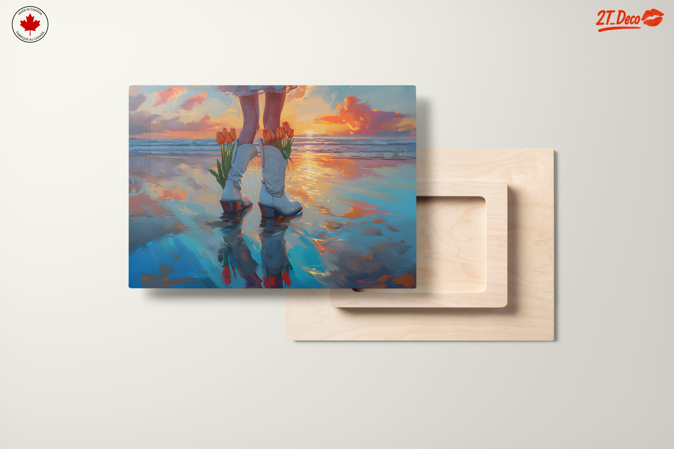 Stylish Sunset Portrait with Flowers - Image 11