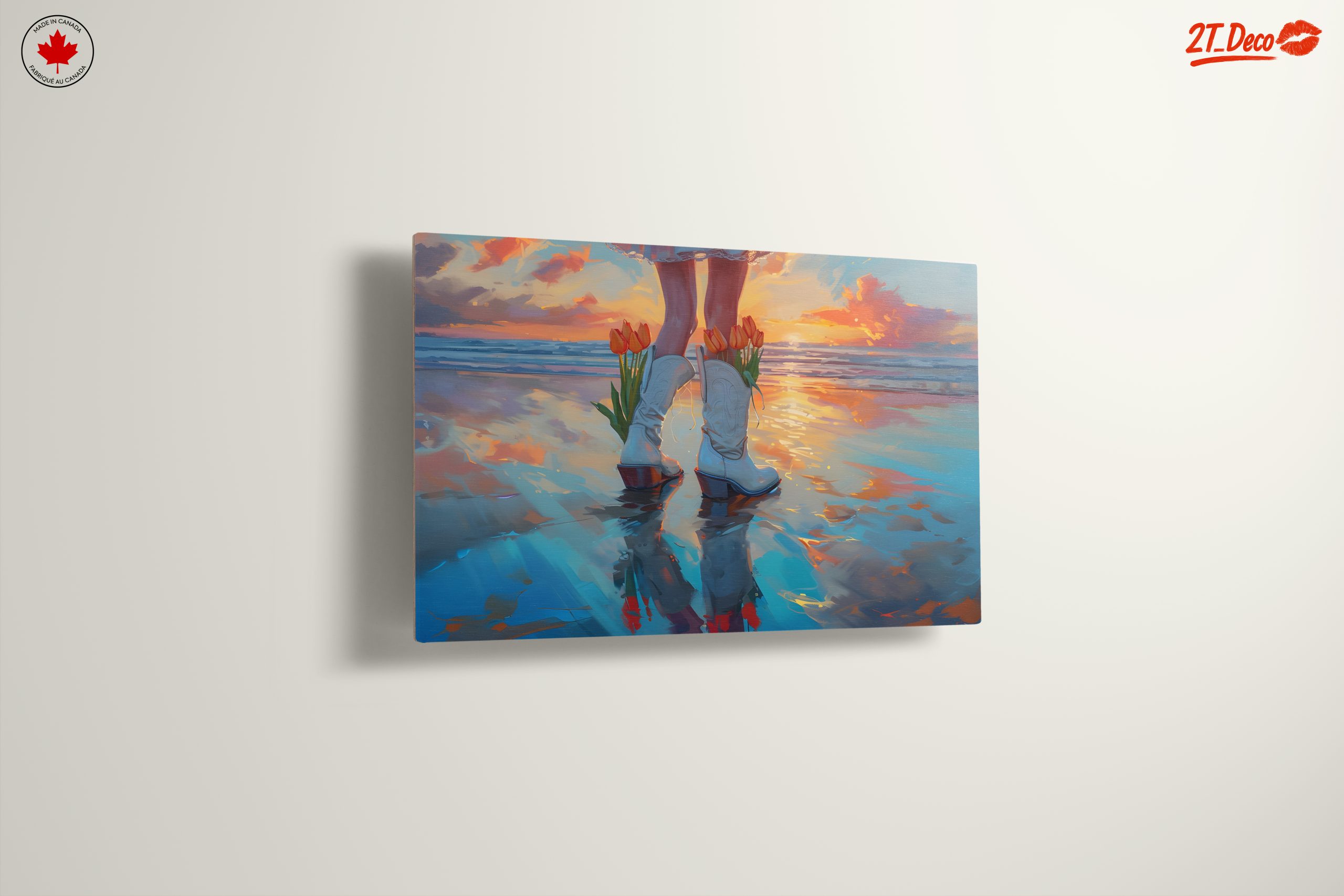 Stylish Sunset Portrait with Flowers - Image 13