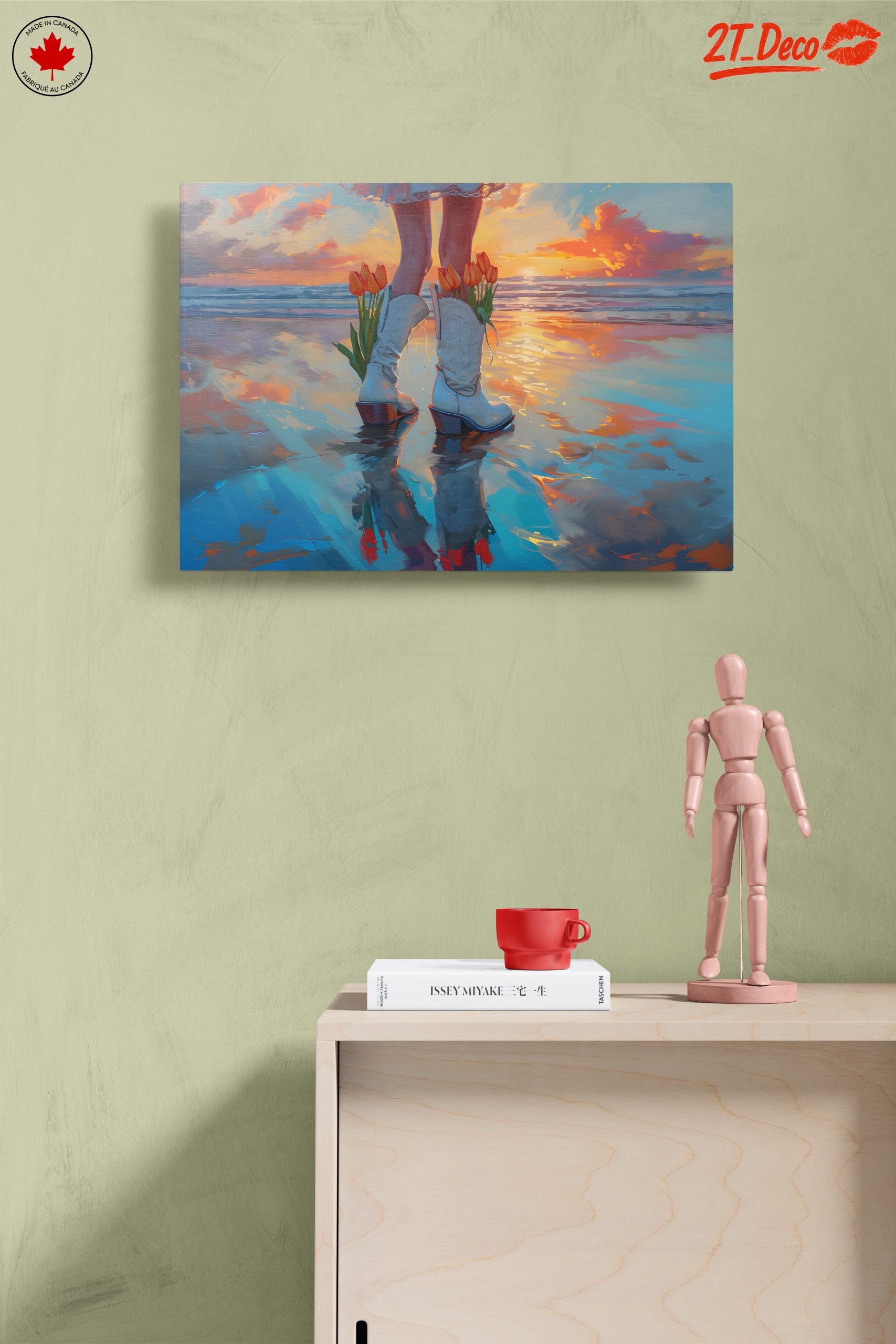 Stylish Sunset Portrait with Flowers - Image 14